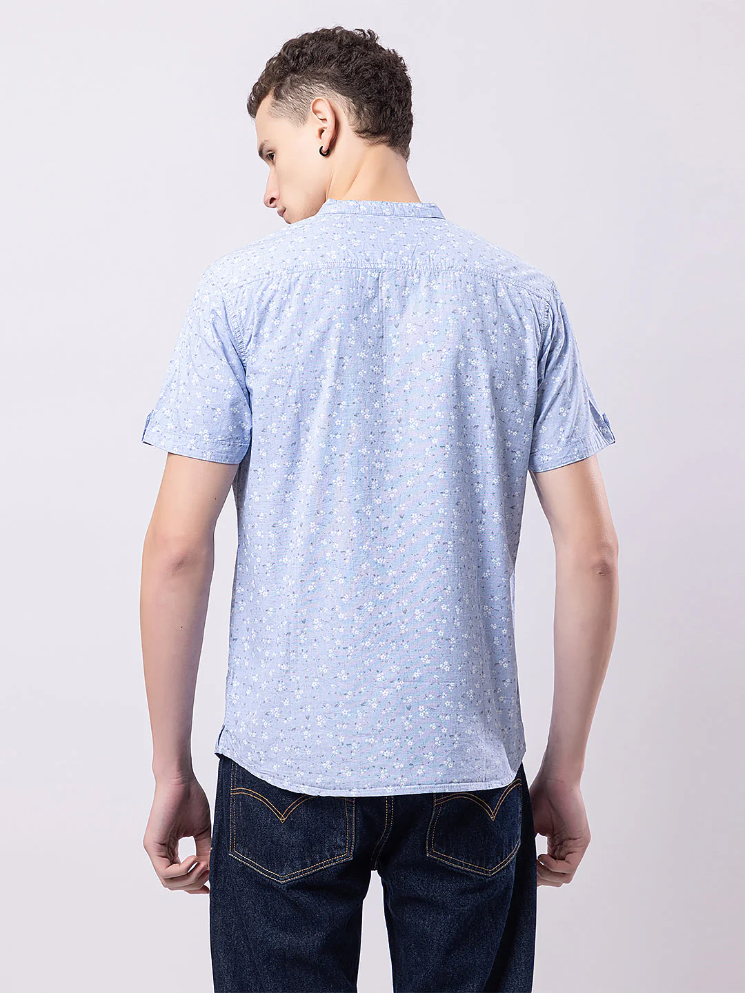 Floral Printed Knitted Kurta - Image 9