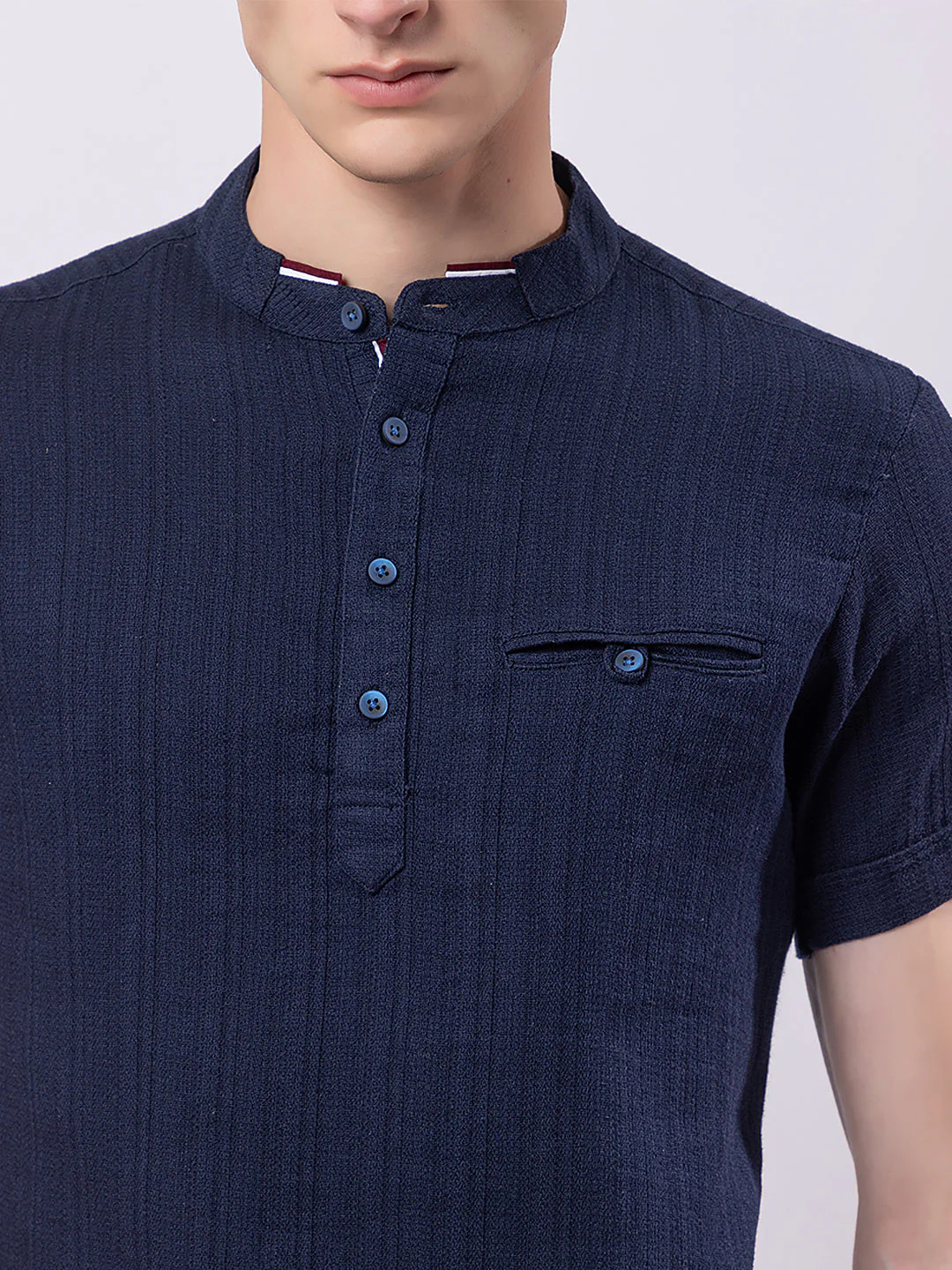 Vertically Knitted Striped Kurta - Image 11