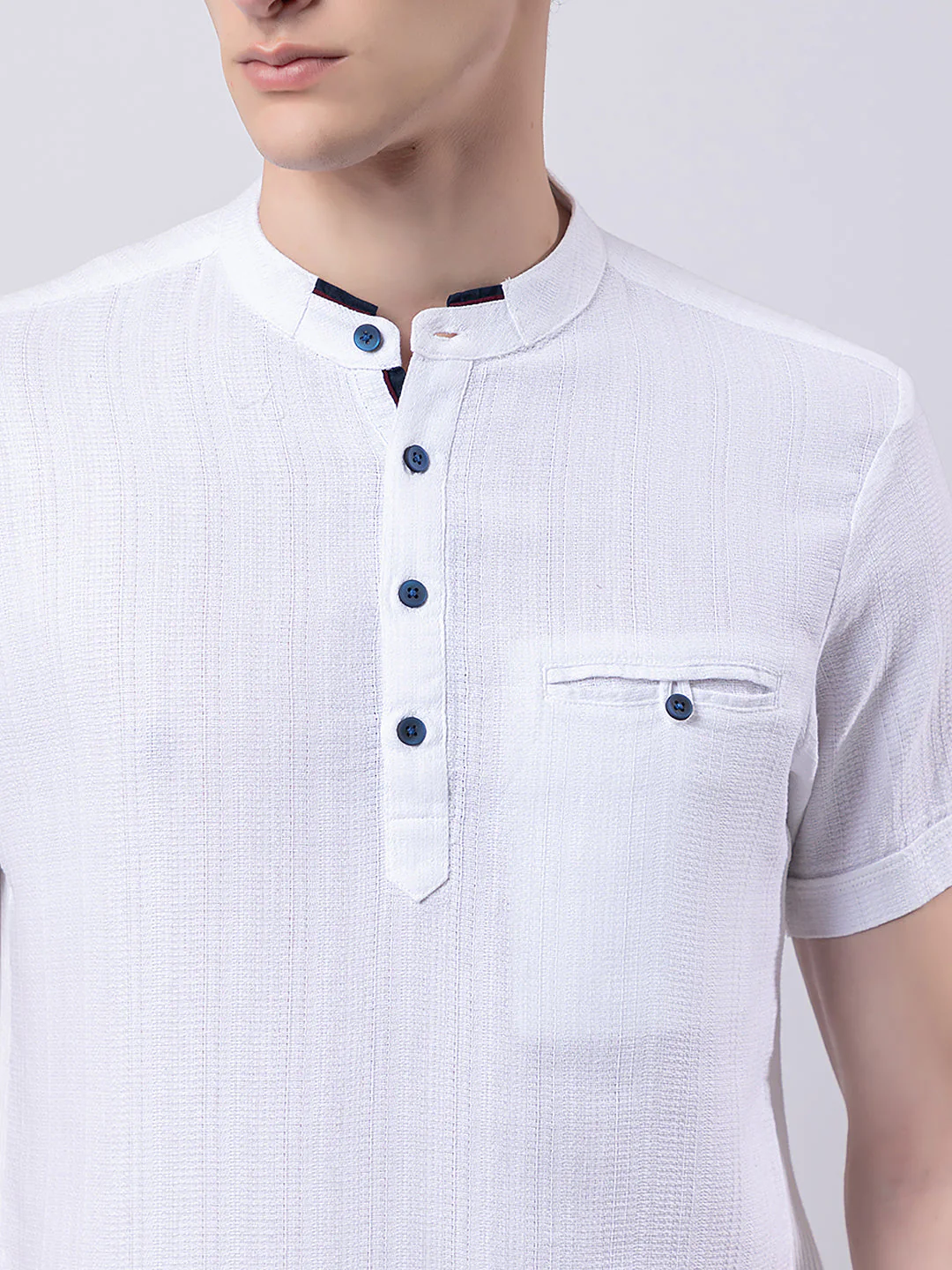 Vertically Knitted Striped Kurta - Image 15