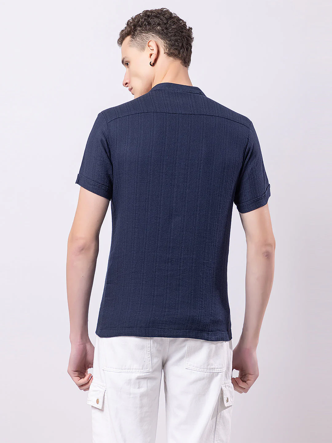 Vertically Knitted Striped Kurta - Image 8