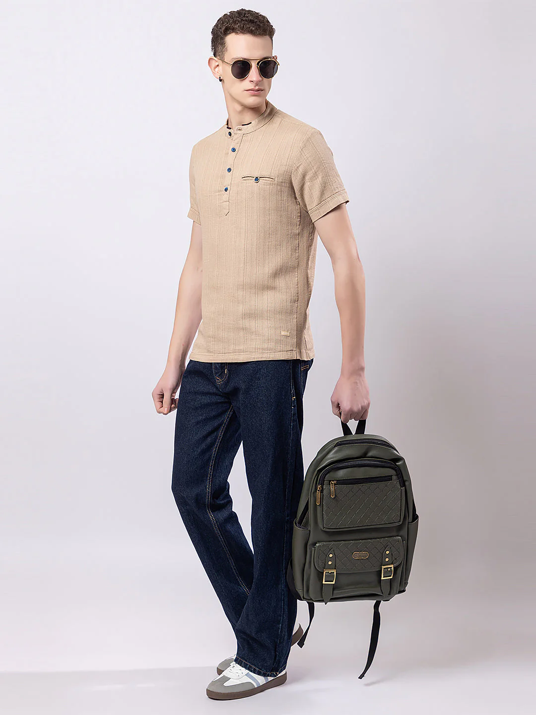 Vertically Knitted Striped Kurta - Image 4