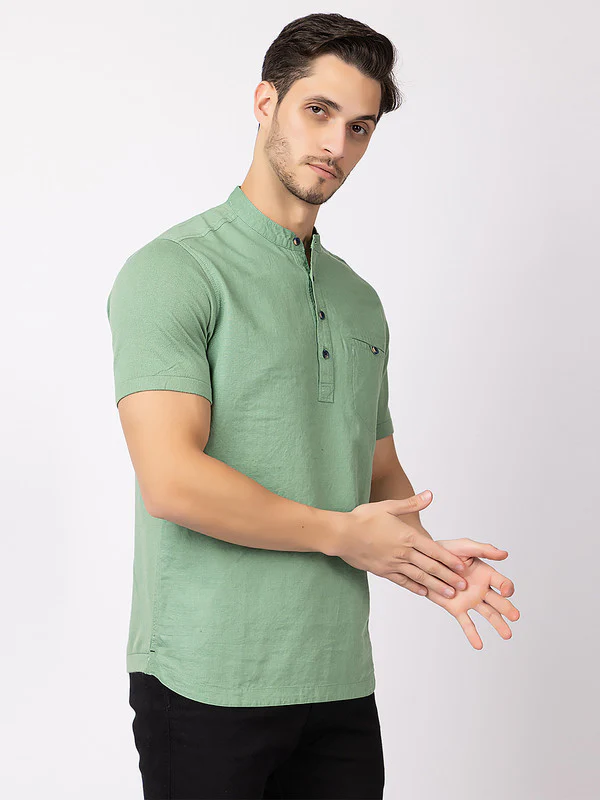 Men's Cotton Solid Kurta - Image 22