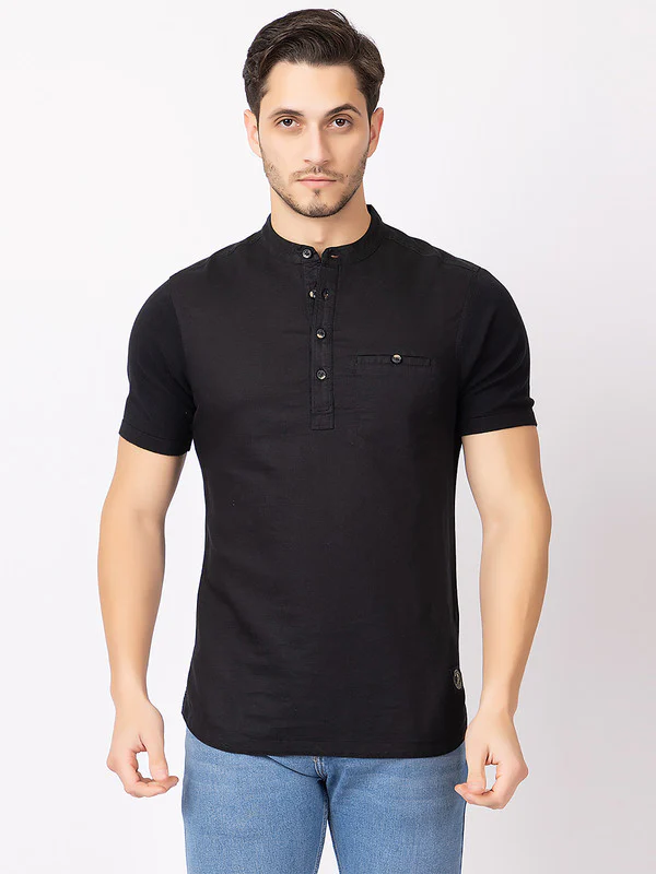 Men's Cotton Solid Kurta - Image 28