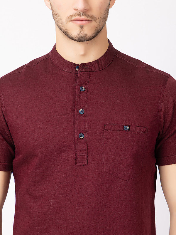 Men's Cotton Solid Kurta - Image 4