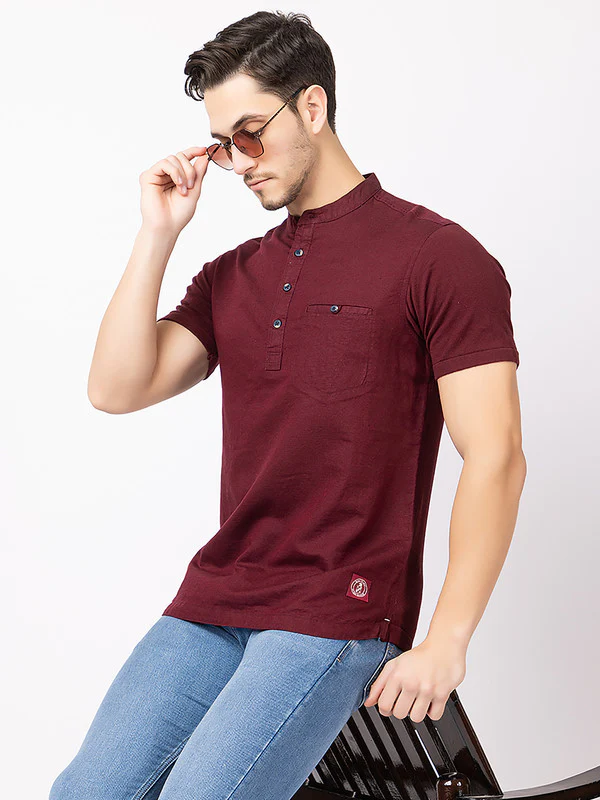 Men's Cotton Solid Kurta - Image 7