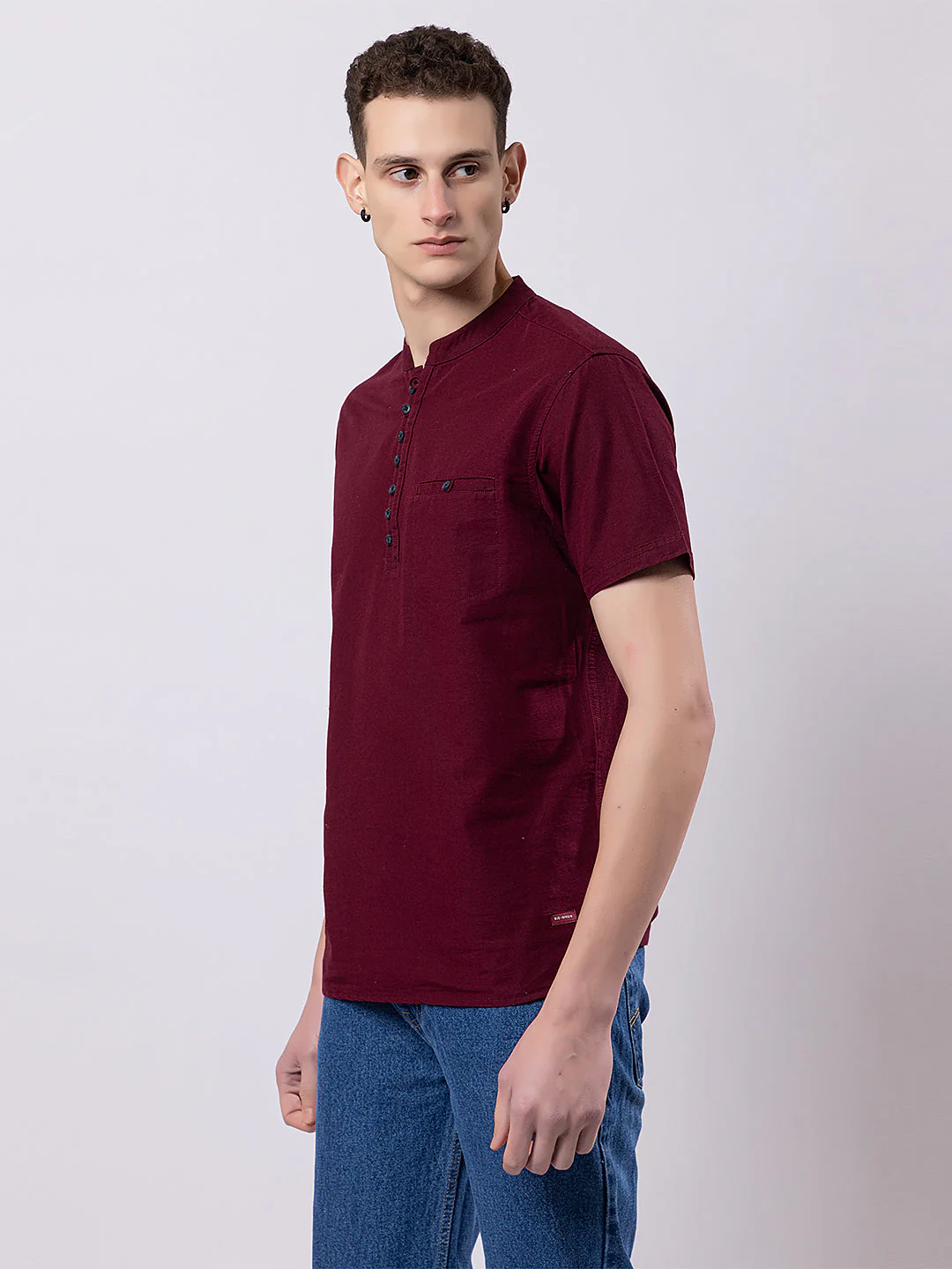 Dark Coloured Knitted Kurta - Image 11