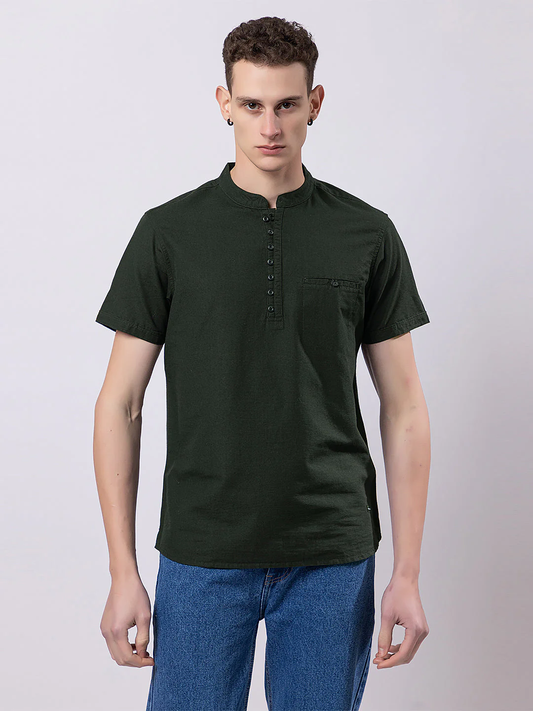 Dark Coloured Knitted Kurta - Image 15