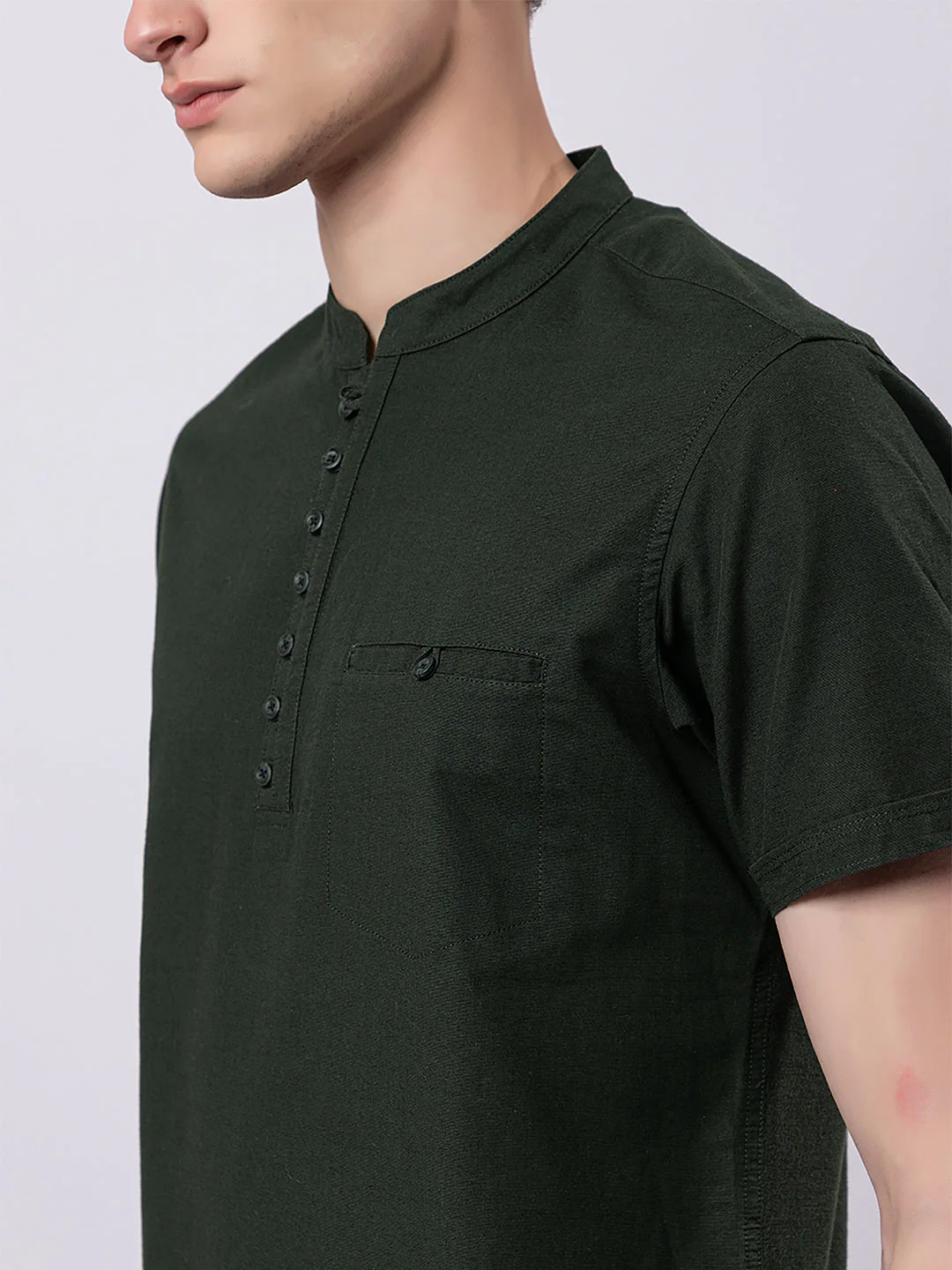 Dark Coloured Knitted Kurta - Image 17