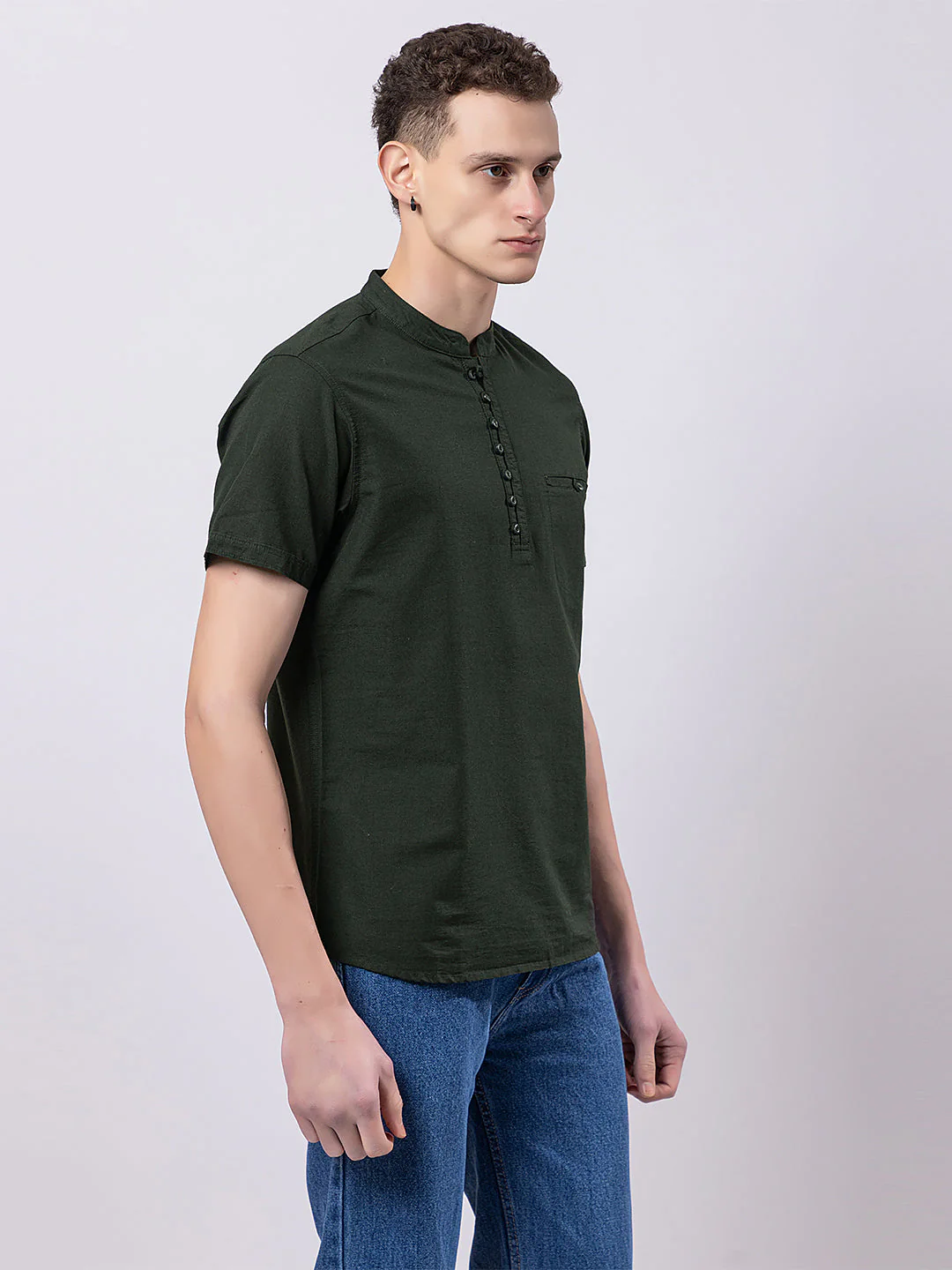 Dark Coloured Knitted Kurta - Image 19