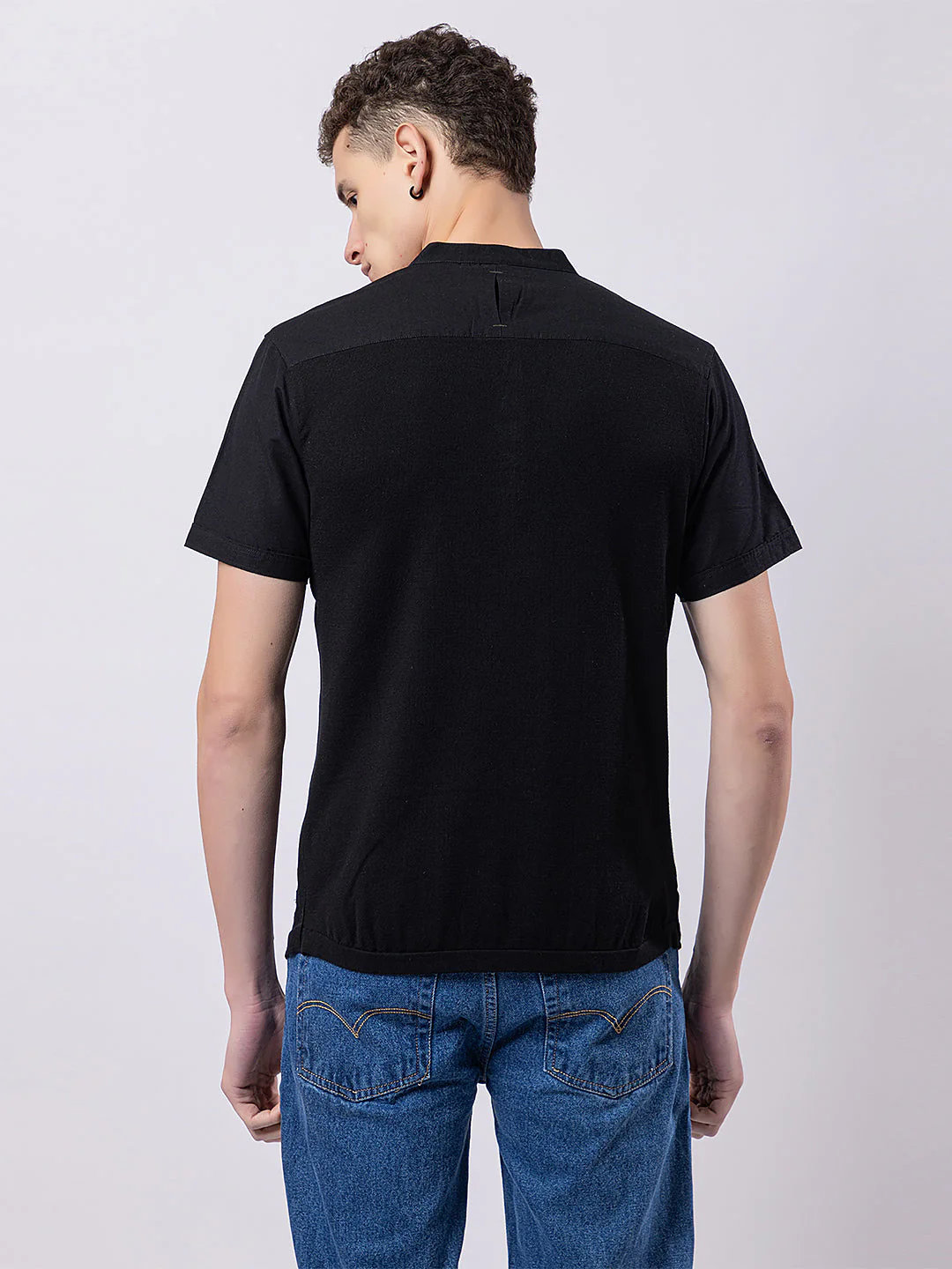 Dark Coloured Knitted Kurta - Image 2