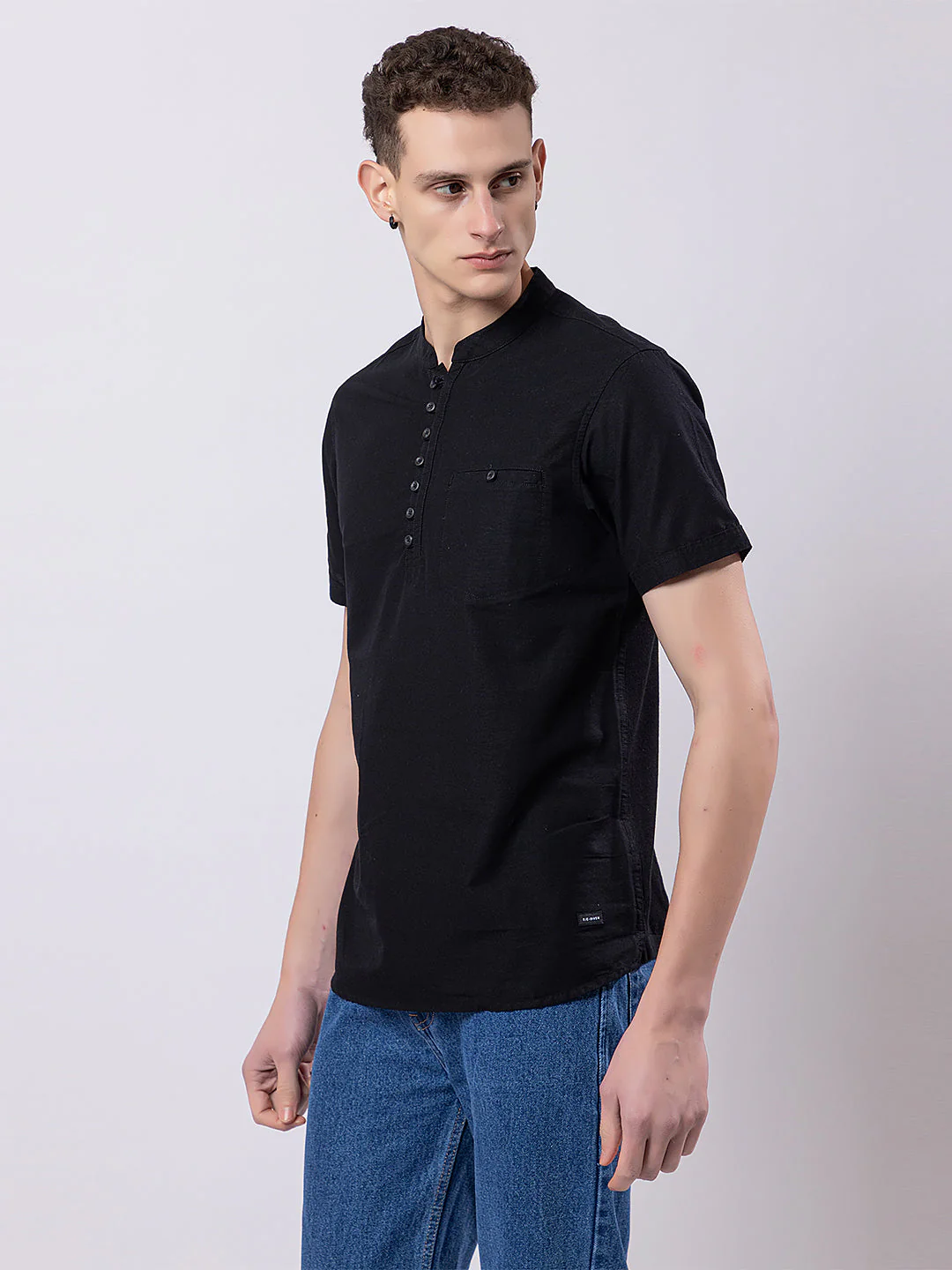 Dark Coloured Knitted Kurta - Image 4