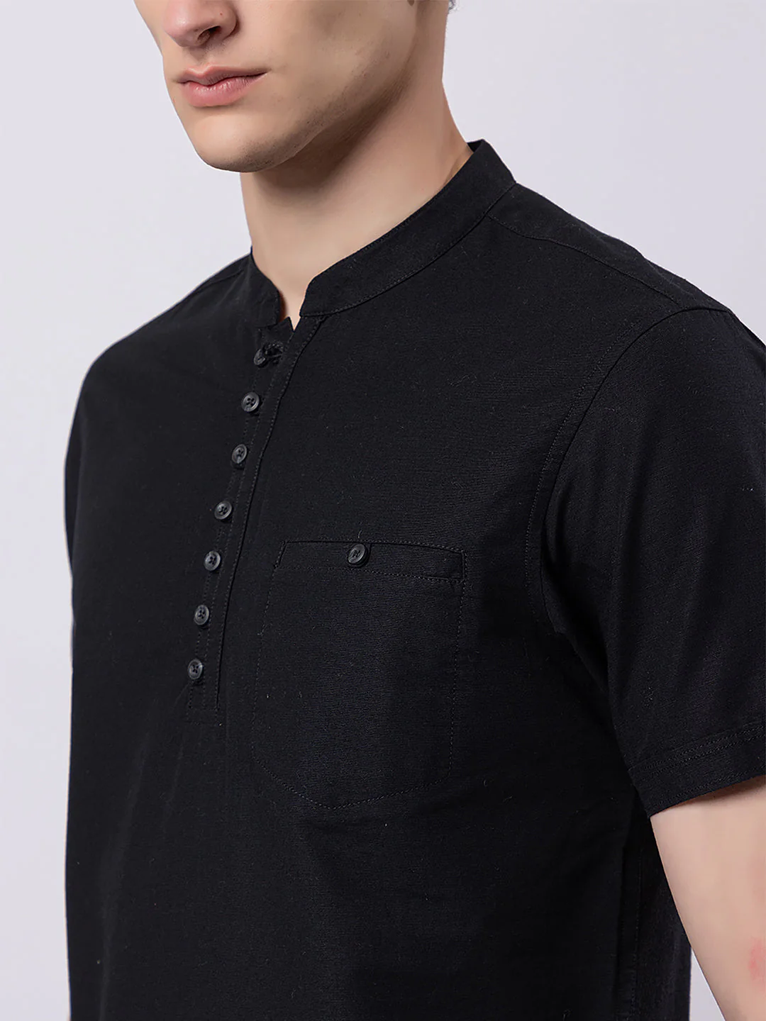Dark Coloured Knitted Kurta - Image 7