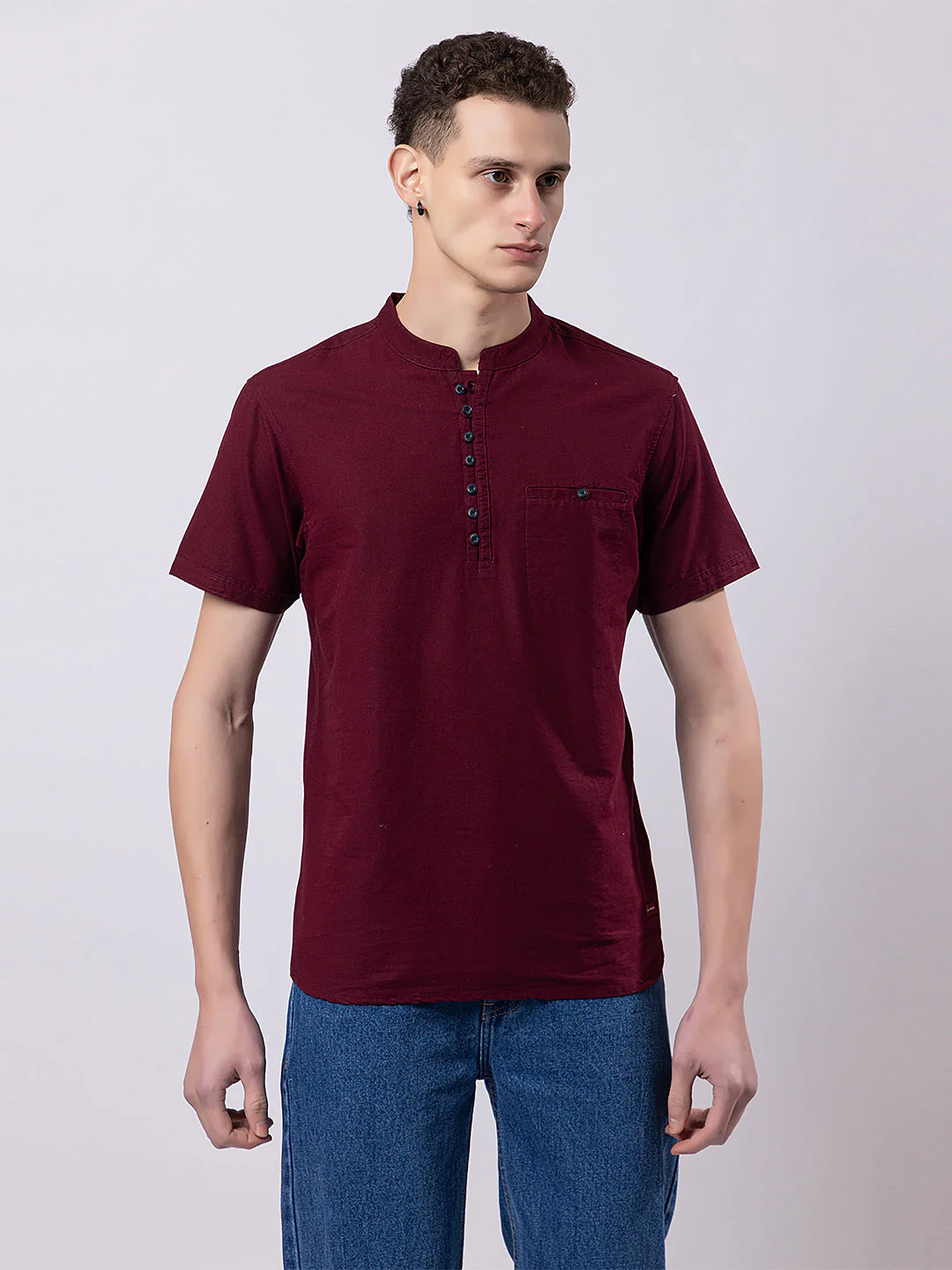 Dark Coloured Knitted Kurta - Image 8