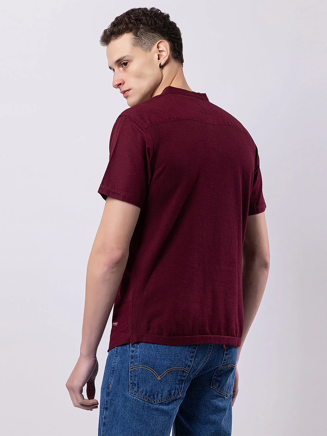 Dark Coloured Knitted Kurta - Image 9