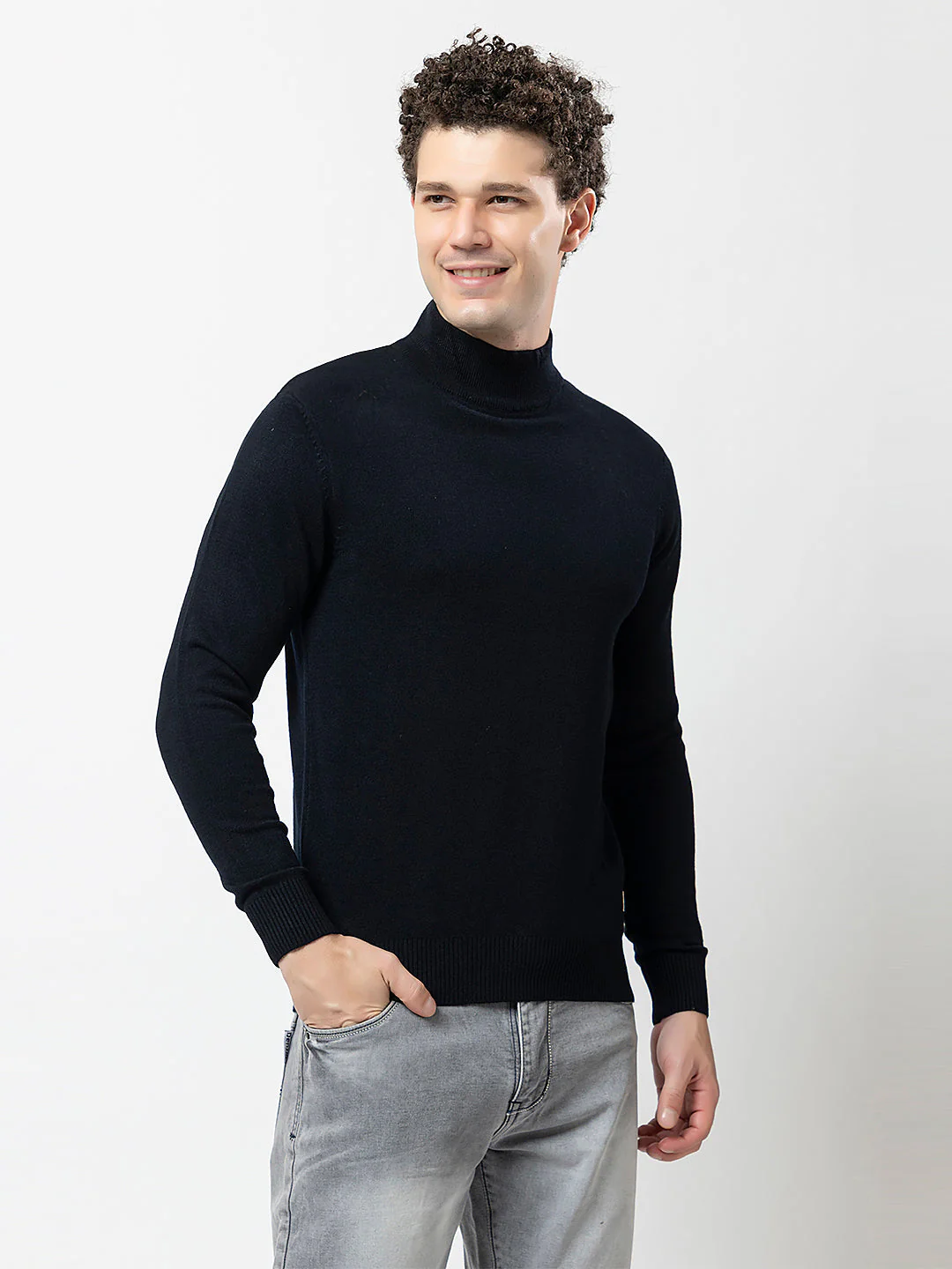 Men’s Basic Knit Sweater - Image 2