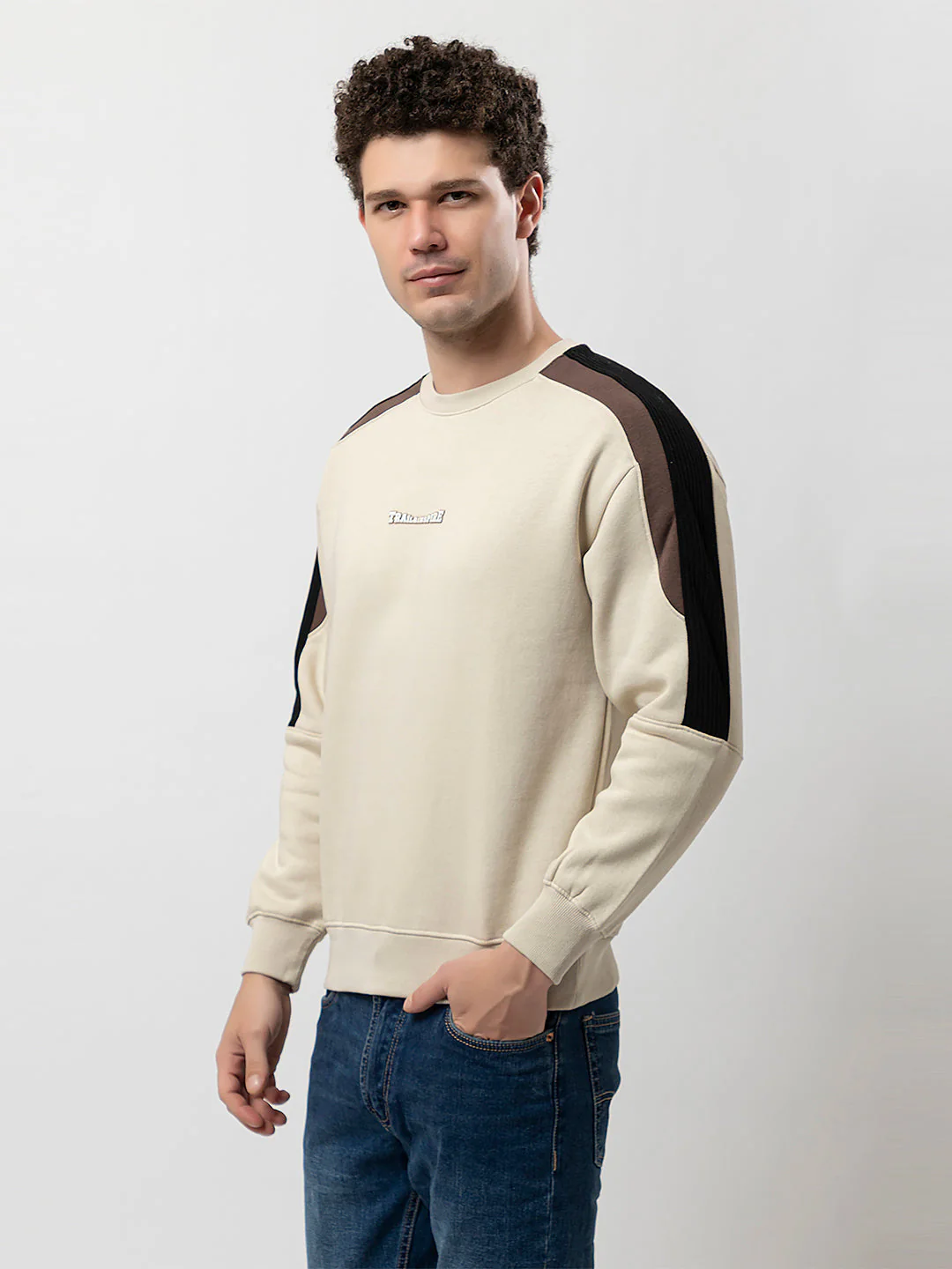Men's Duo-Colour Classic Sweatshirt - Image 3