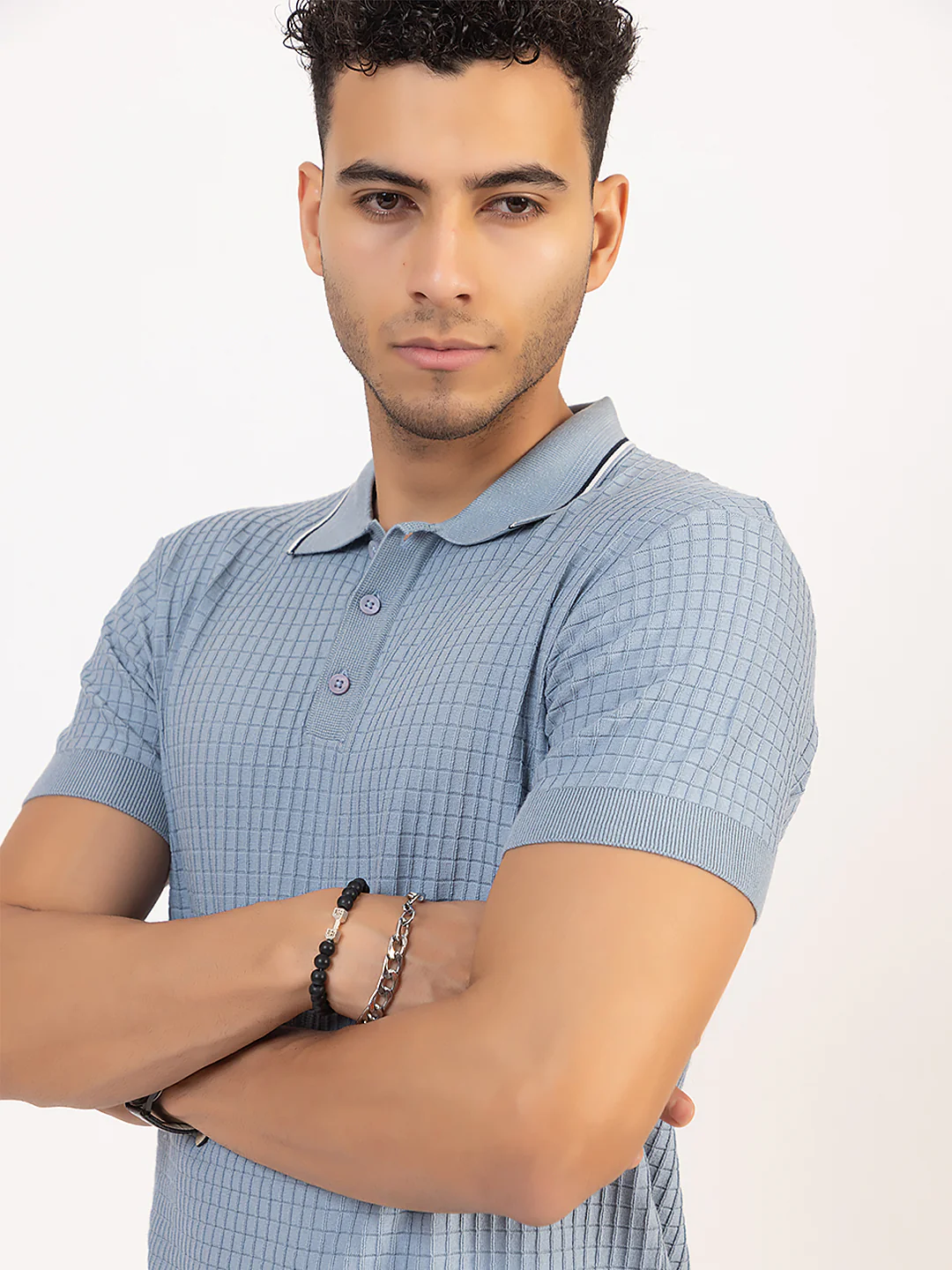 Men’s Fine Knit Basic T-Shirt - Image 6