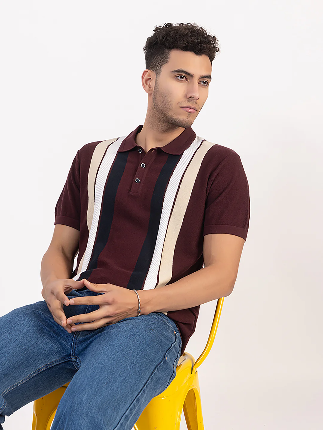 Men’s Fine Knit Casual T-Shirt - Image 8
