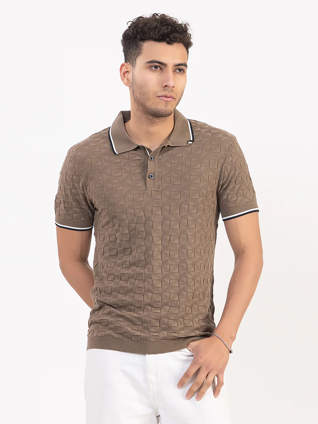 Men’s Fine Knit Classic Fit T-Shirt - Image 3