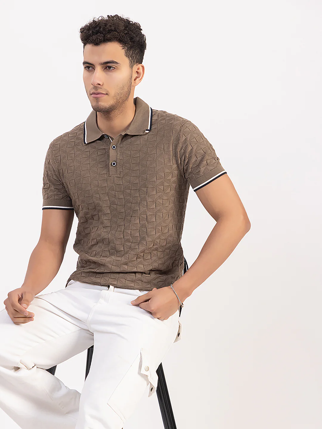 Men’s Fine Knit Classic Fit T-Shirt - Image 7