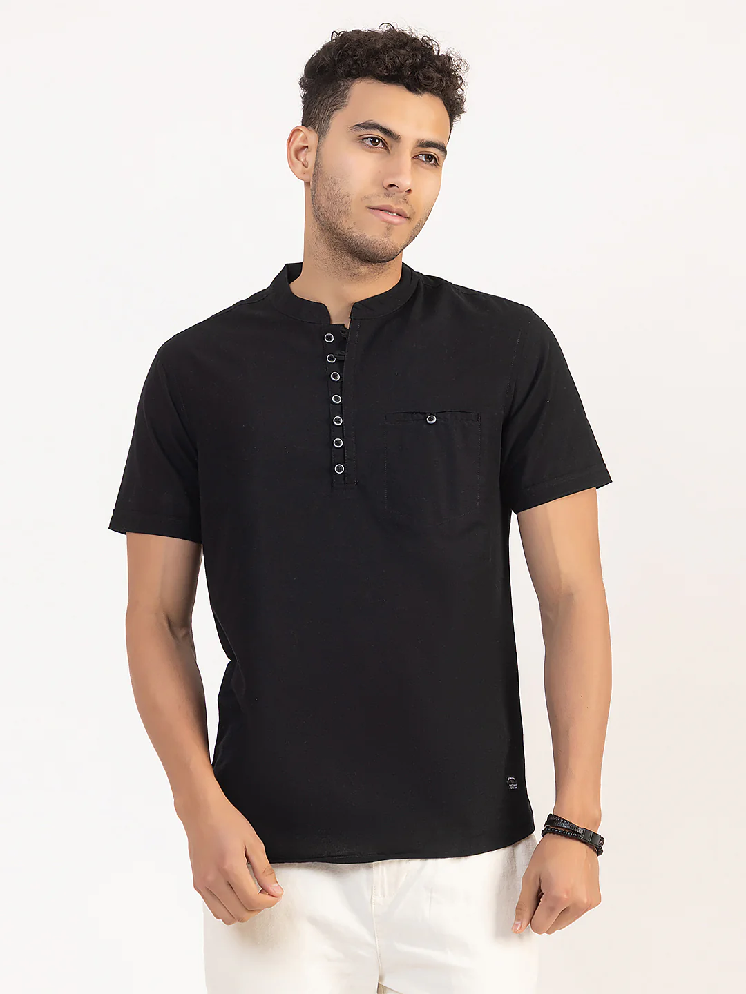 Solid Short Kurta - Image 3