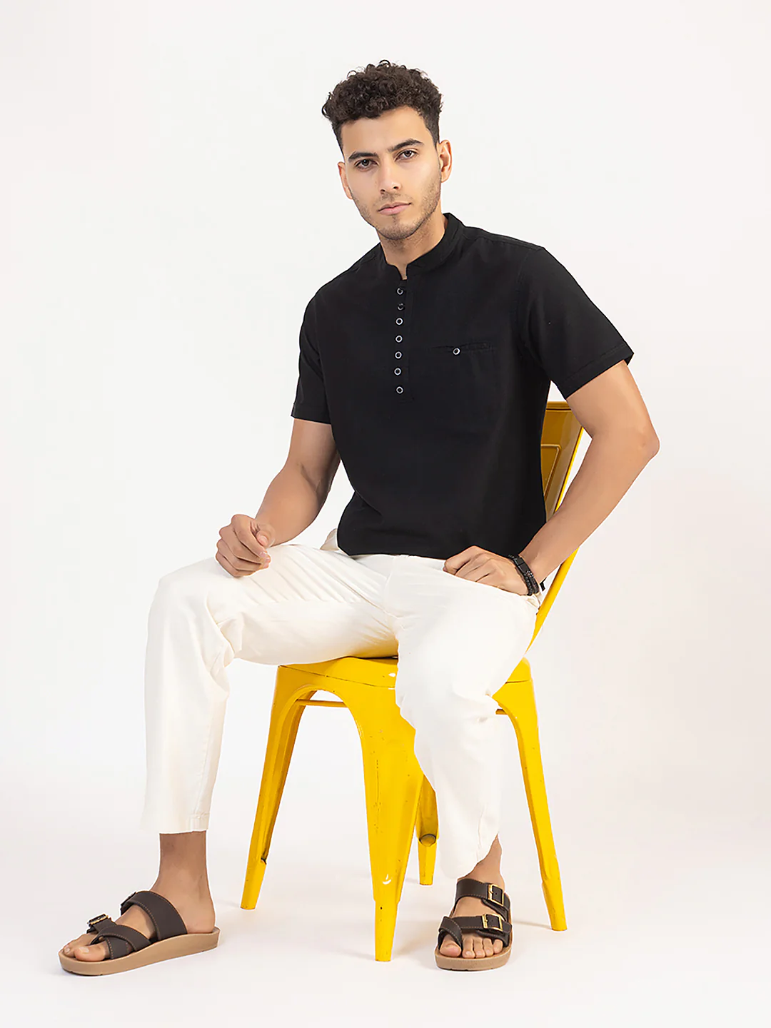 Solid Short Kurta - Image 8