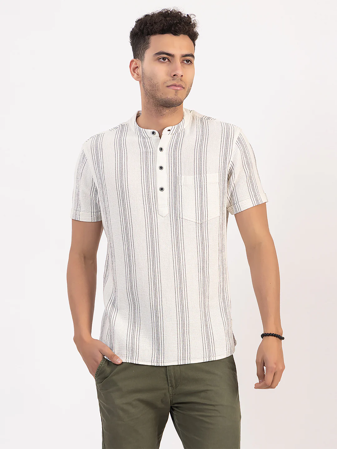 Trend Fit Short Kurta - Image 3