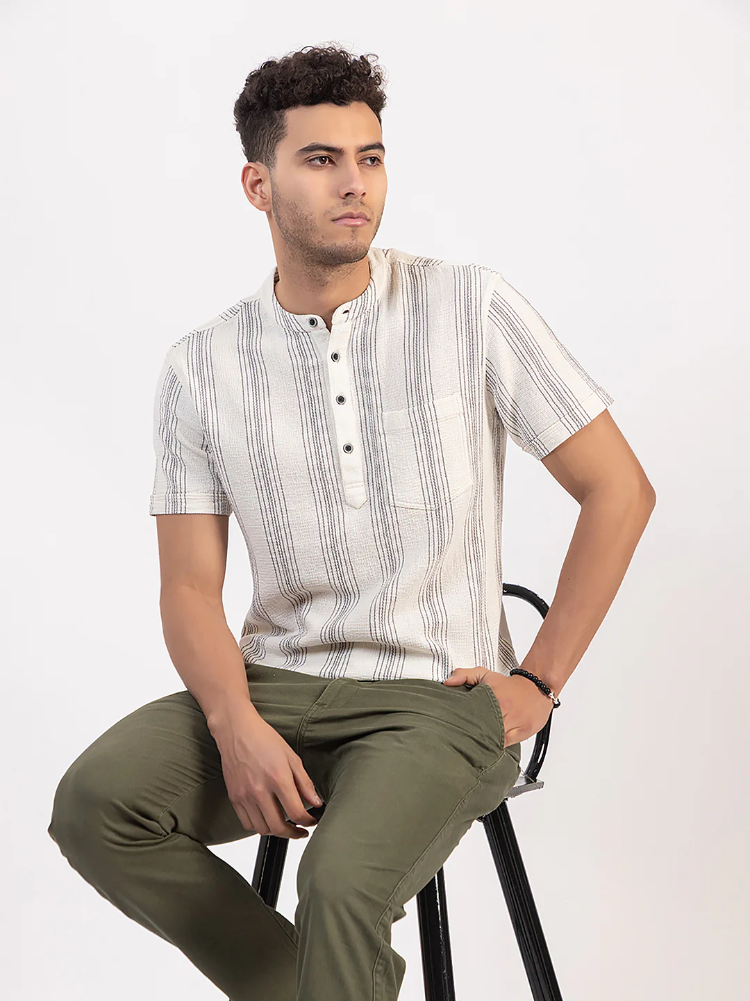 Trend Fit Short Kurta - Image 8