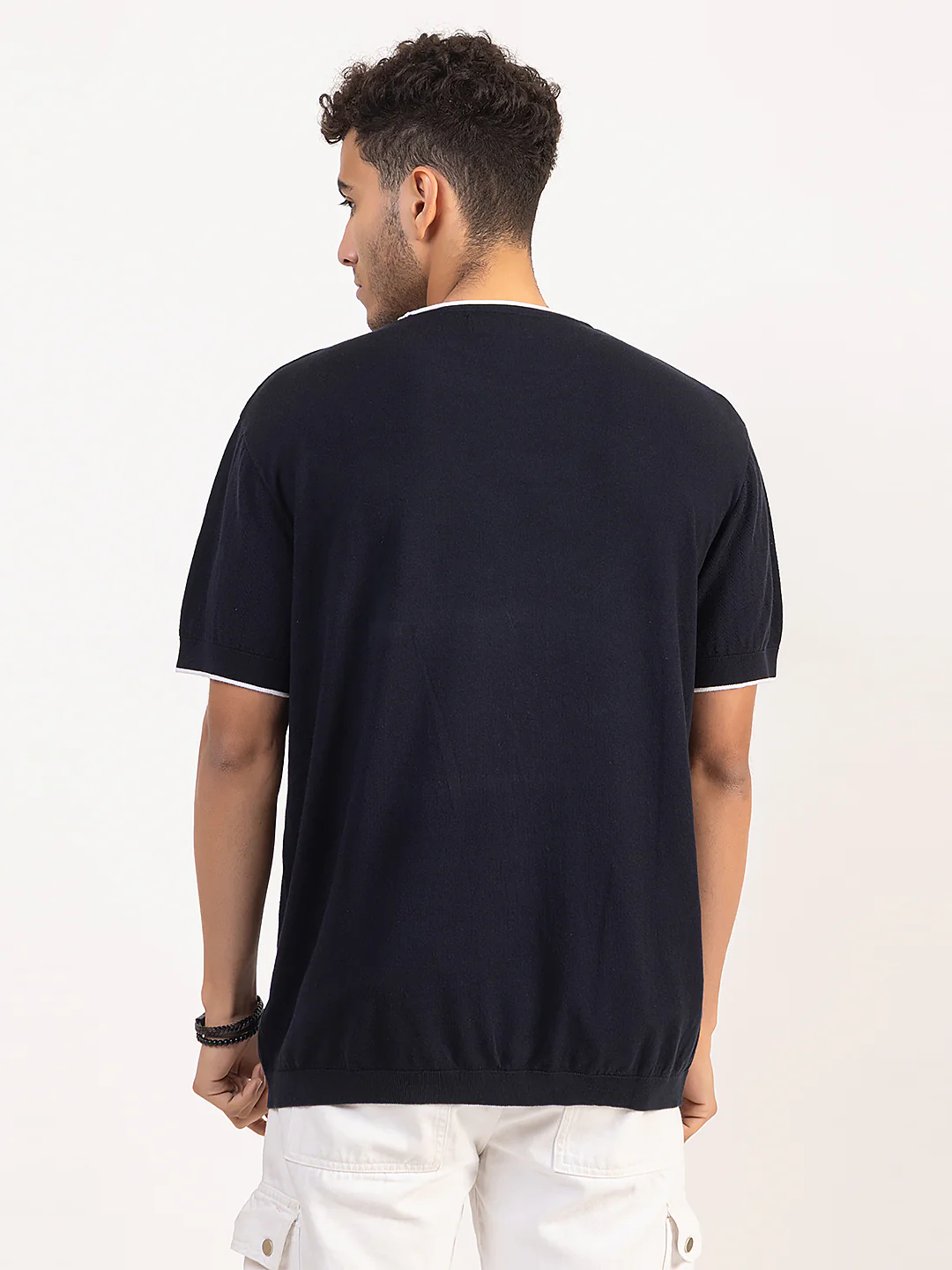Men’s Fine Knit Summer T-Shirt - Image 2