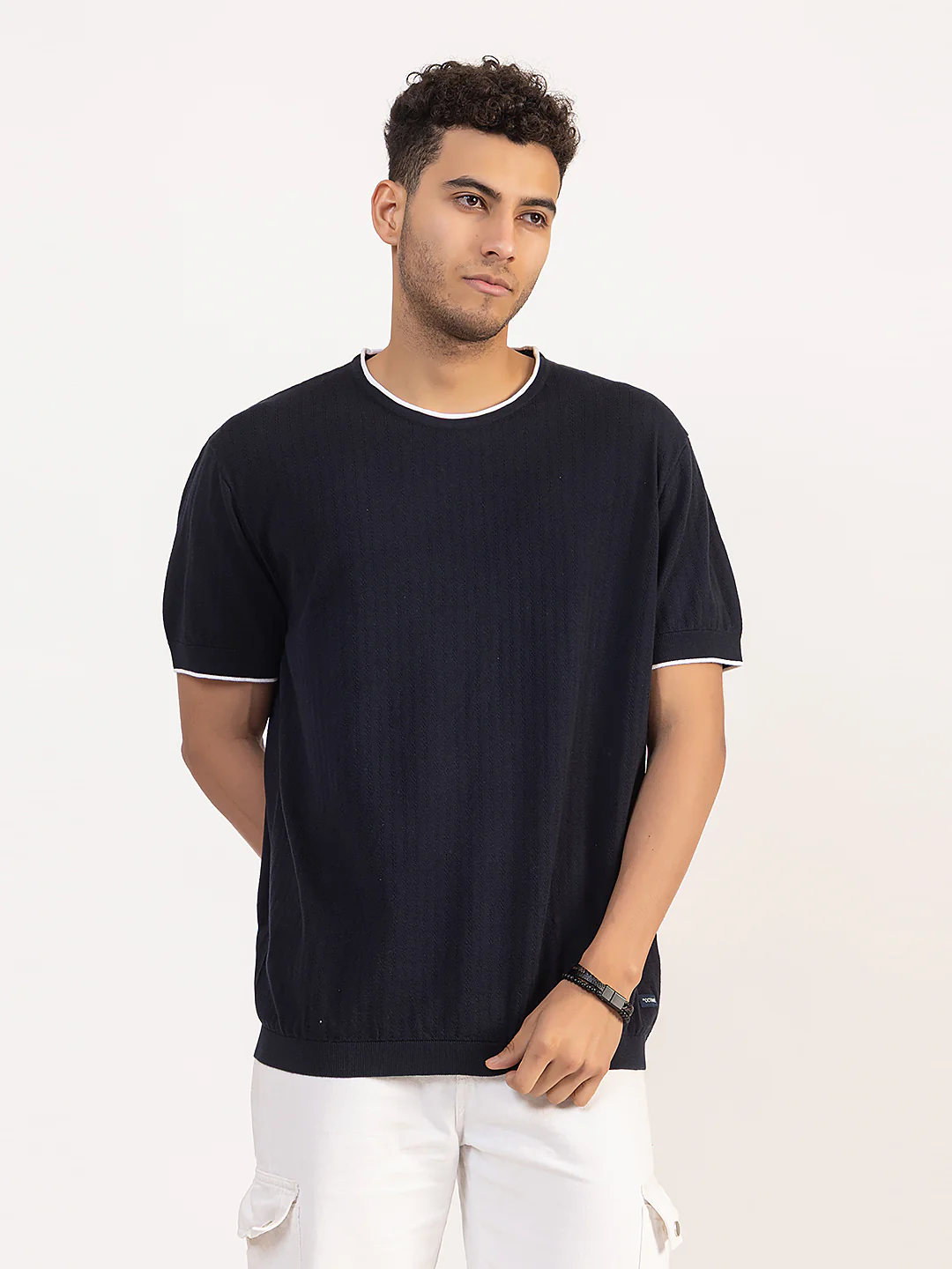 Men’s Fine Knit Summer T-Shirt - Image 3