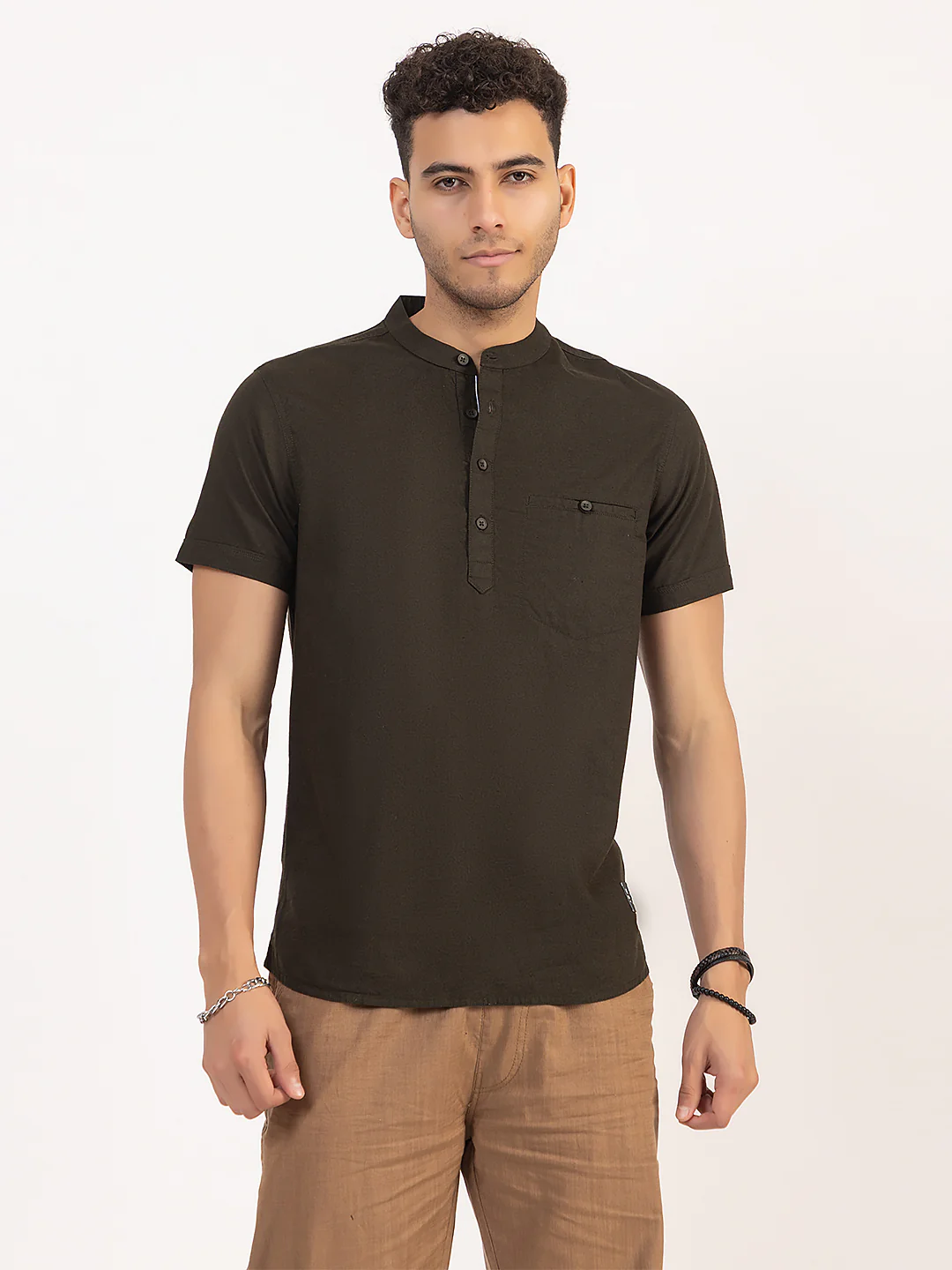 Trend Fit Short Kurta - Image 3