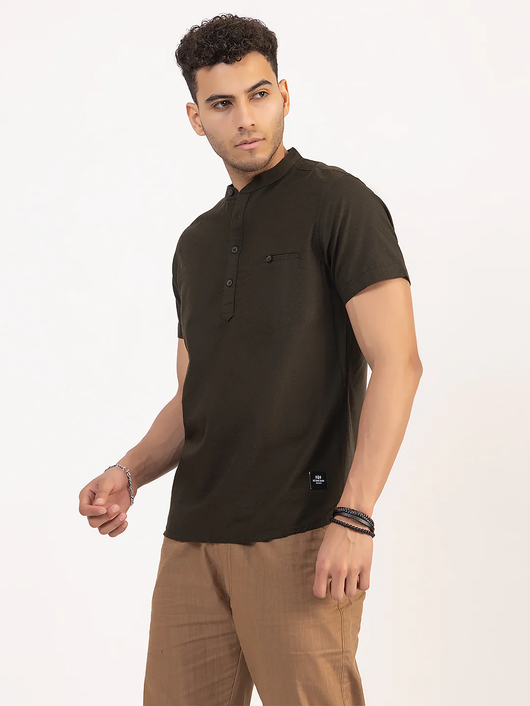 Trend Fit Short Kurta - Image 4