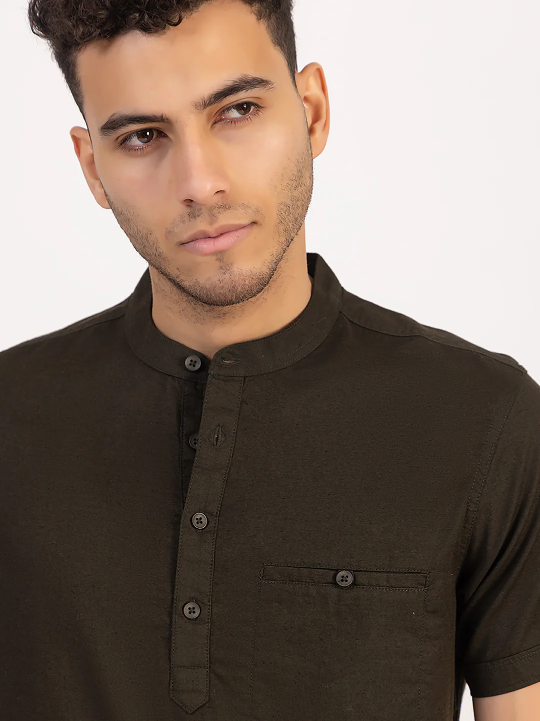 Trend Fit Short Kurta - Image 5