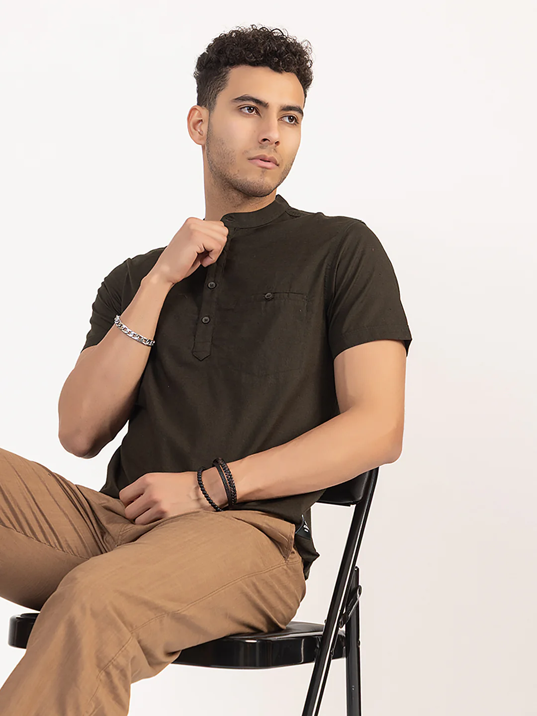 Trend Fit Short Kurta - Image 7