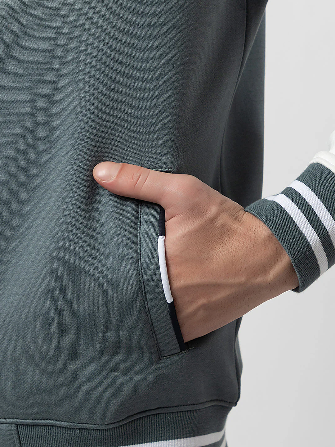 Men's High-Neck Zipper Sweatshirt - Image 6