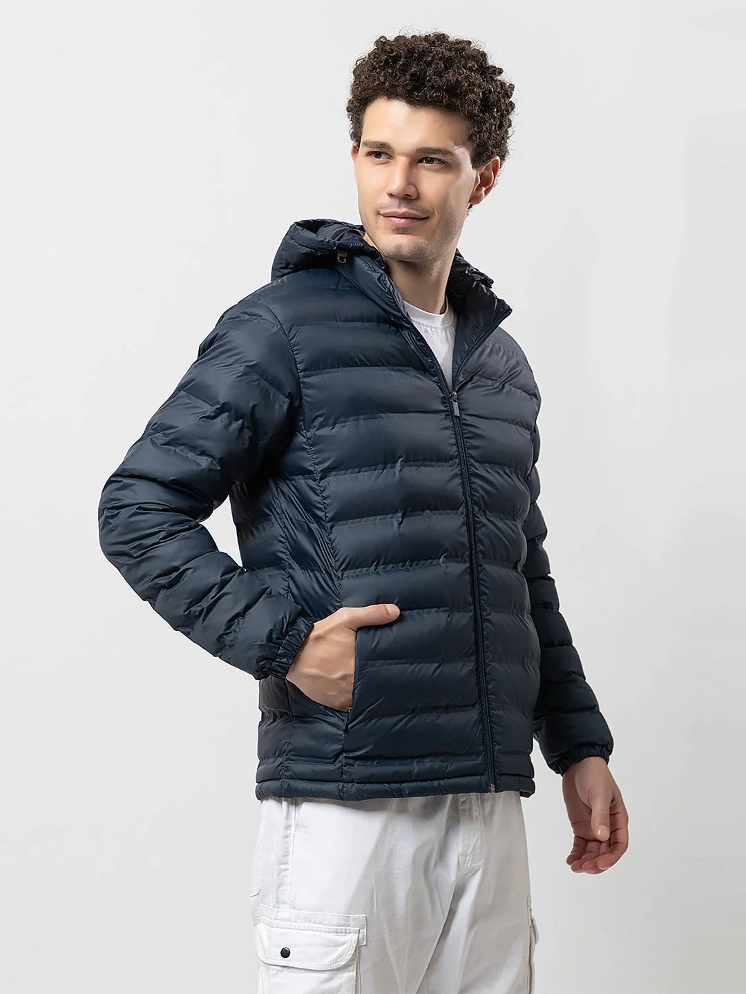 Men's Hooded Puffer Jacket - Image 2