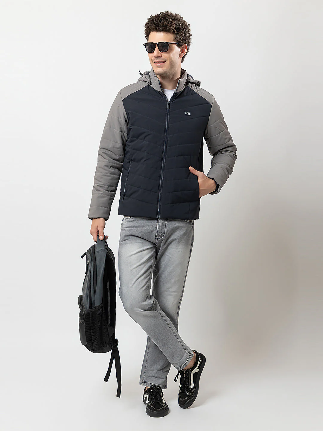 Men's Hooded Quilted Jacket - Image 7