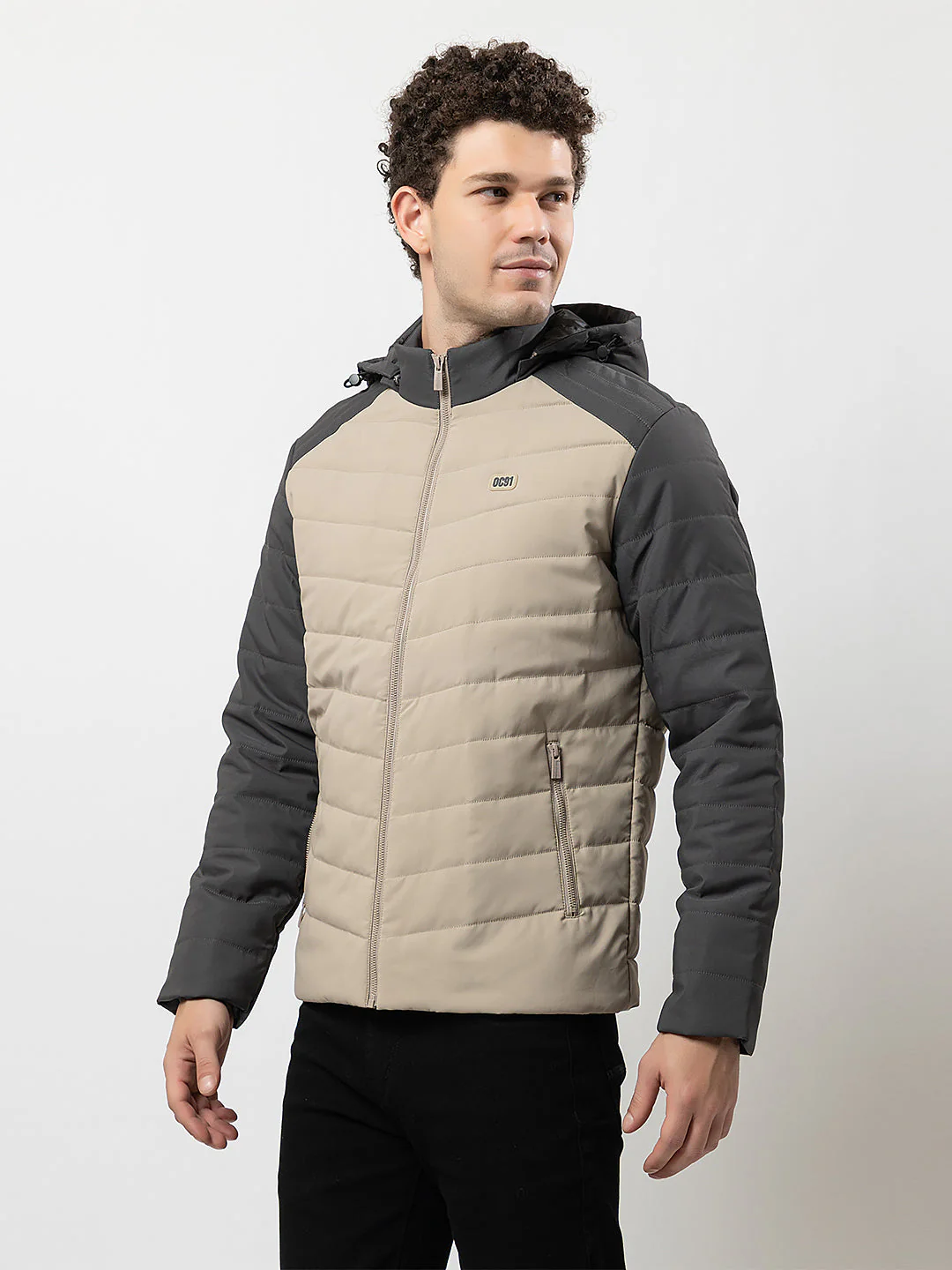 Men's Hooded Quilted Jacket - Image 3