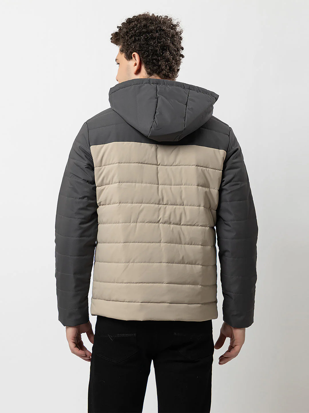Men's Hooded Quilted Jacket - Image 4