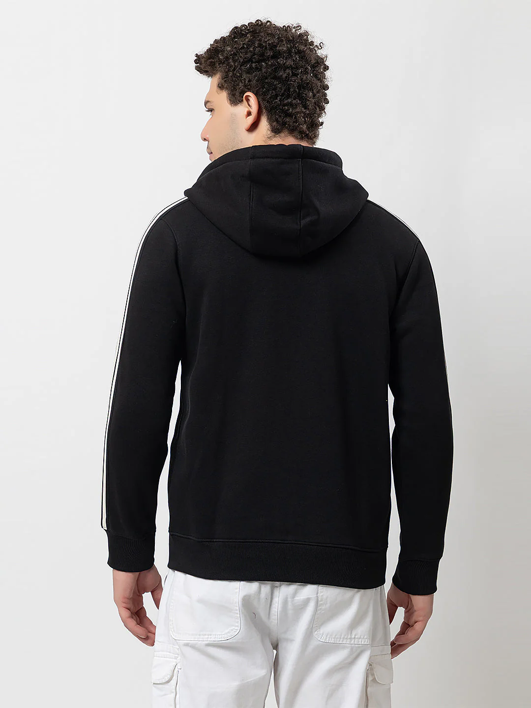 Men's Hooded Zipper Sweatshirt - Image 4