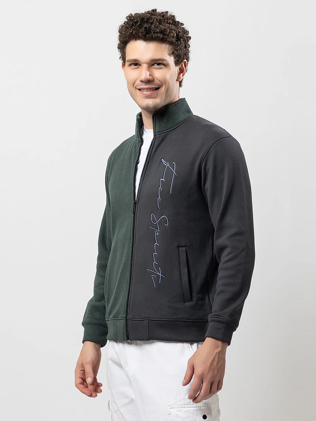 Men's Hooded Zipper Sweatshirt - Image 2