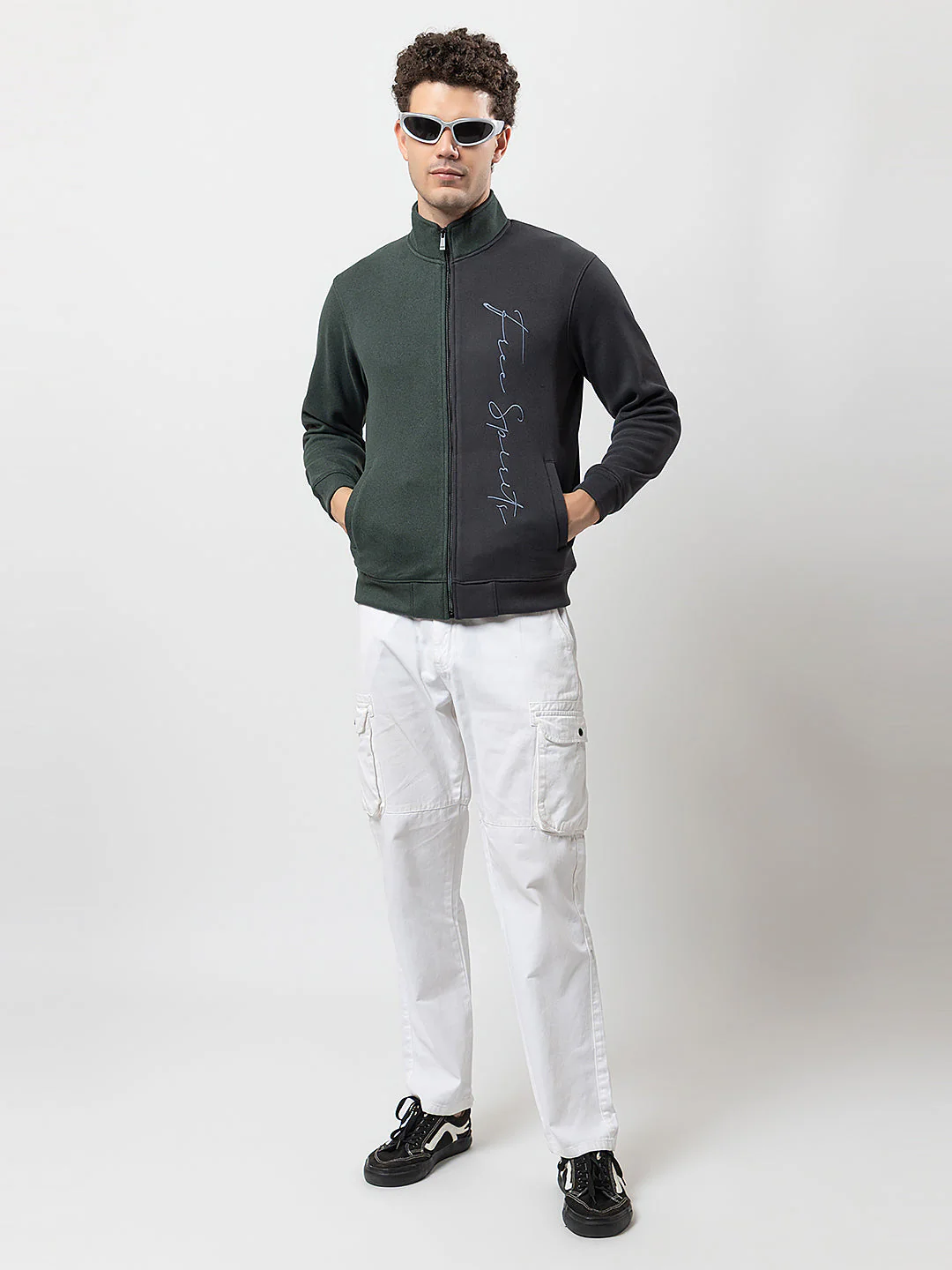 Men's Hooded Zipper Sweatshirt - Image 7