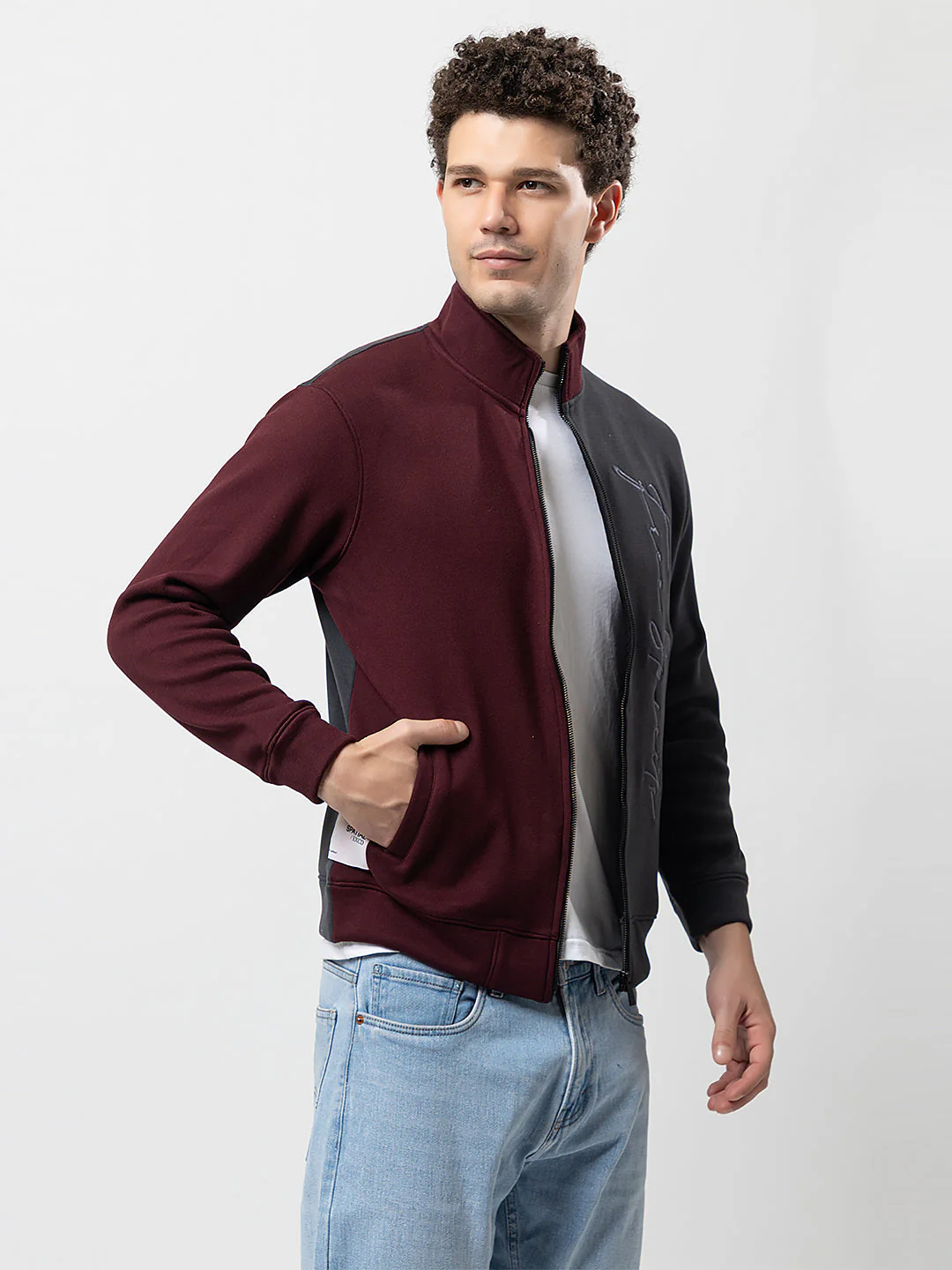 Men's Hooded Zipper Sweatshirt - Image 2