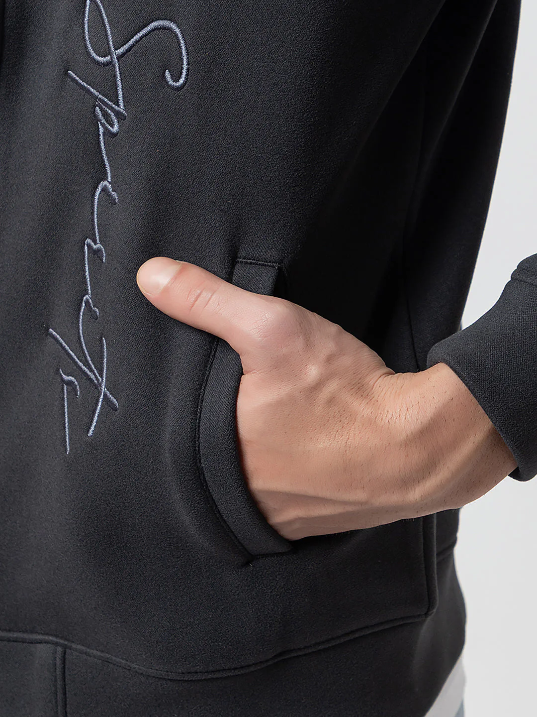 Men's Hooded Zipper Sweatshirt - Image 4