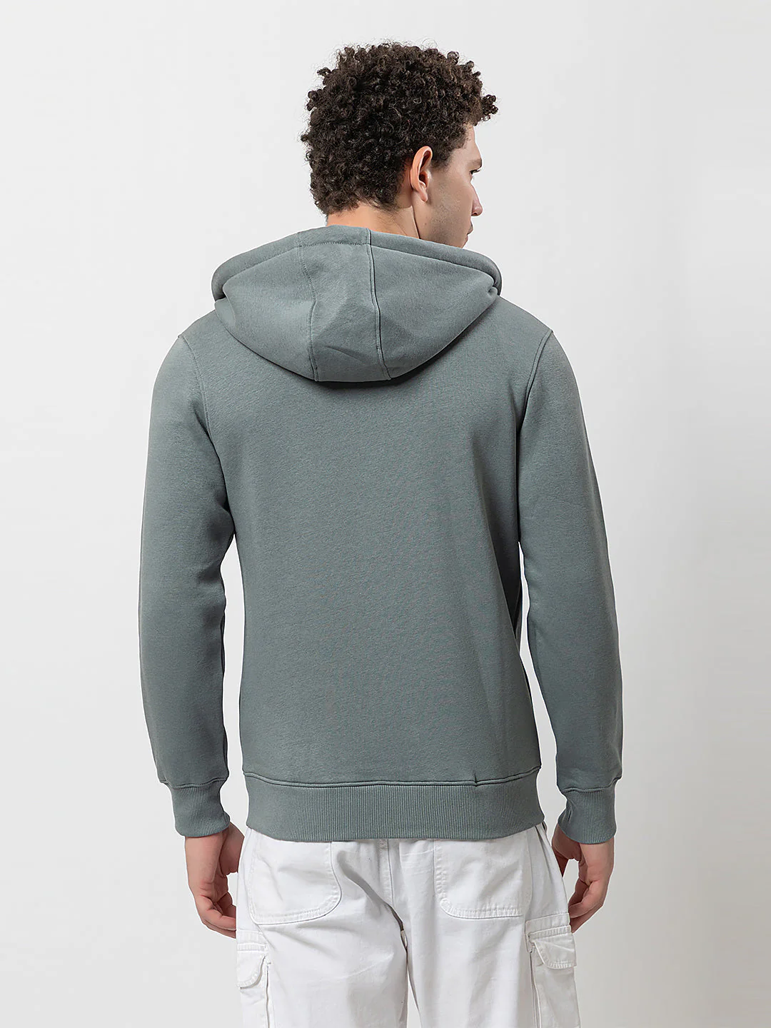 Men's Hooded Zipper Sweatshirt - Image 4