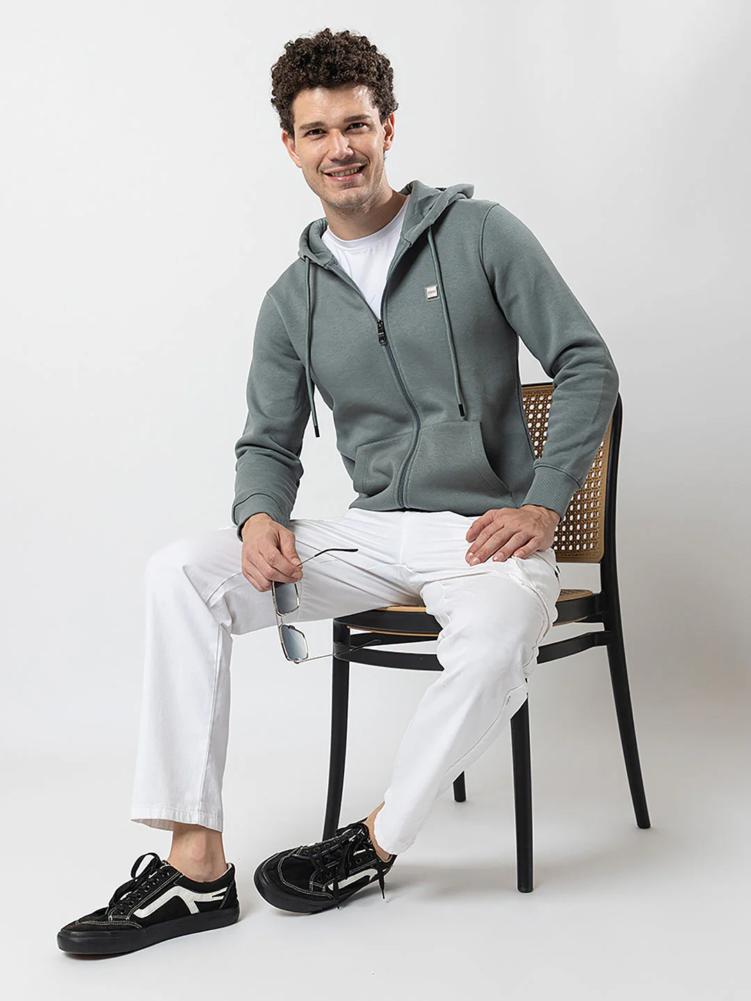 Men's Hooded Zipper Sweatshirt - Image 6