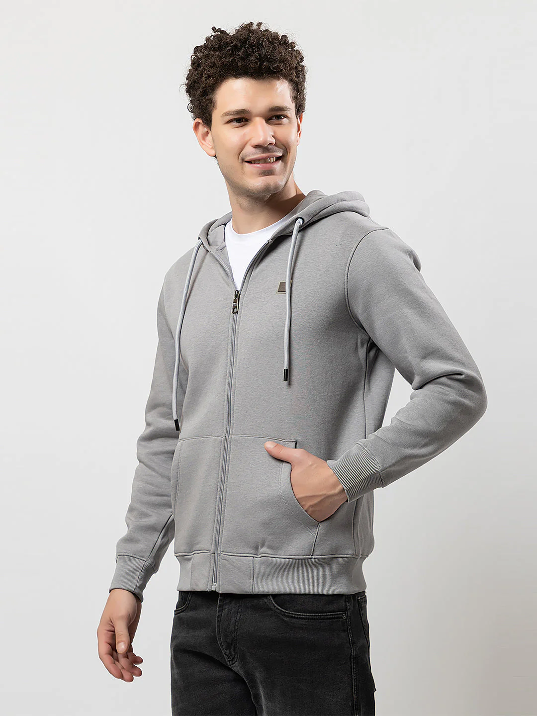 Men's Hooded Zipper Sweatshirt - Image 2