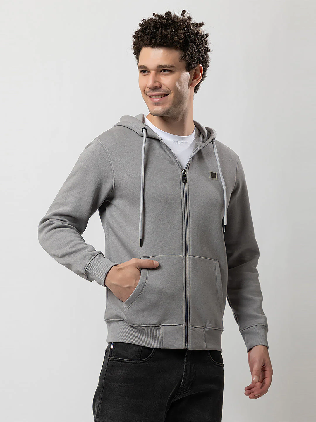 Men's Hooded Zipper Sweatshirt - Image 3