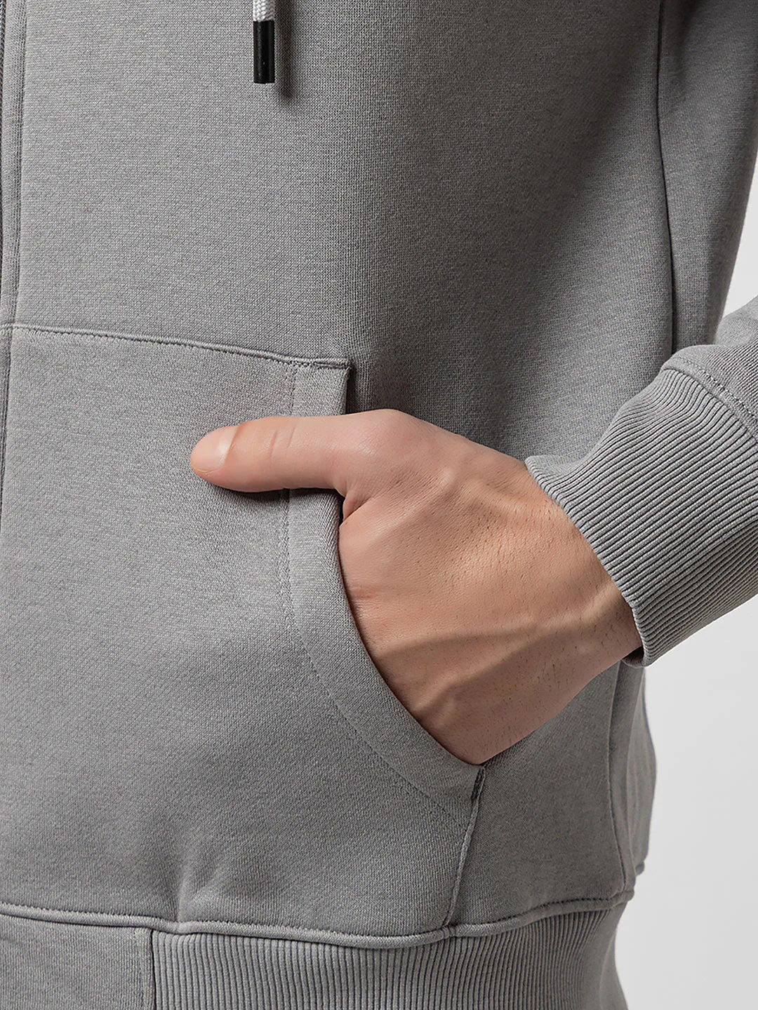 Men's Hooded Zipper Sweatshirt - Image 6