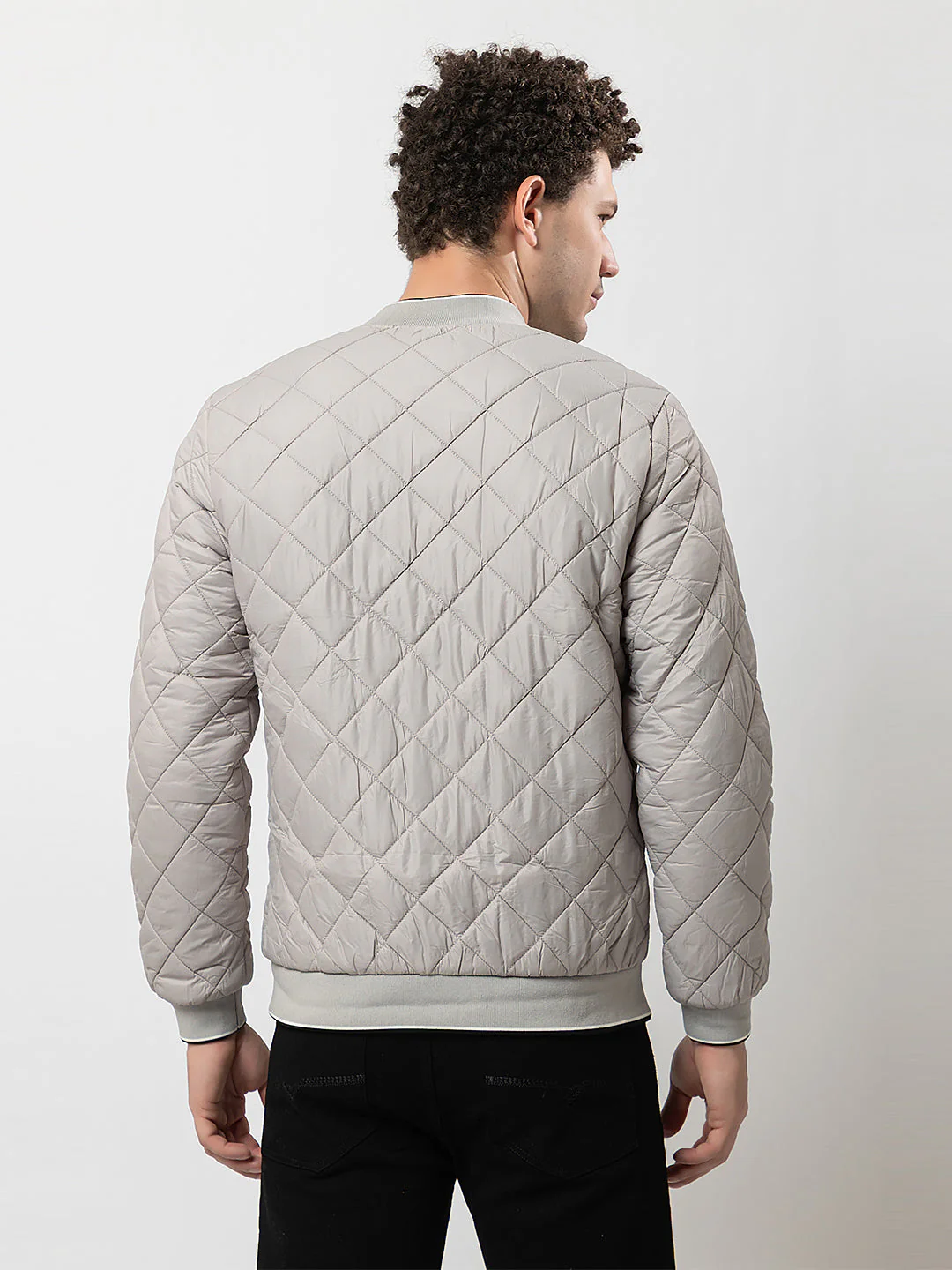Men's Quilted Zipper Jacket - Image 4